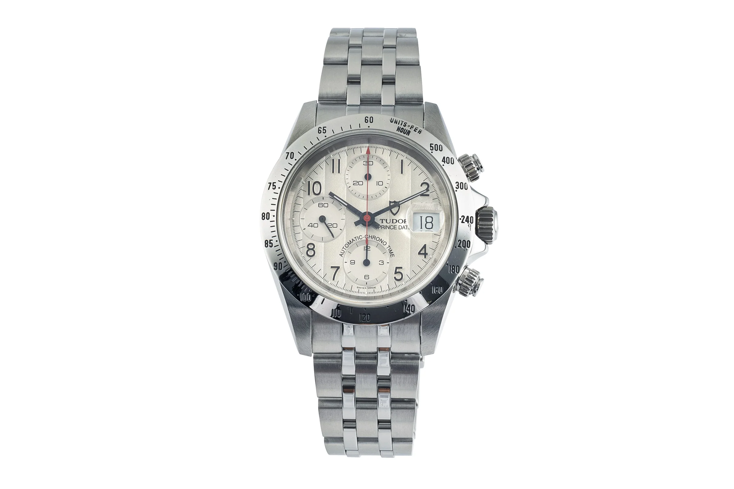 Tudor Prince Date chronograph steel automatic men's watch 79280  [2304892] - Image 4