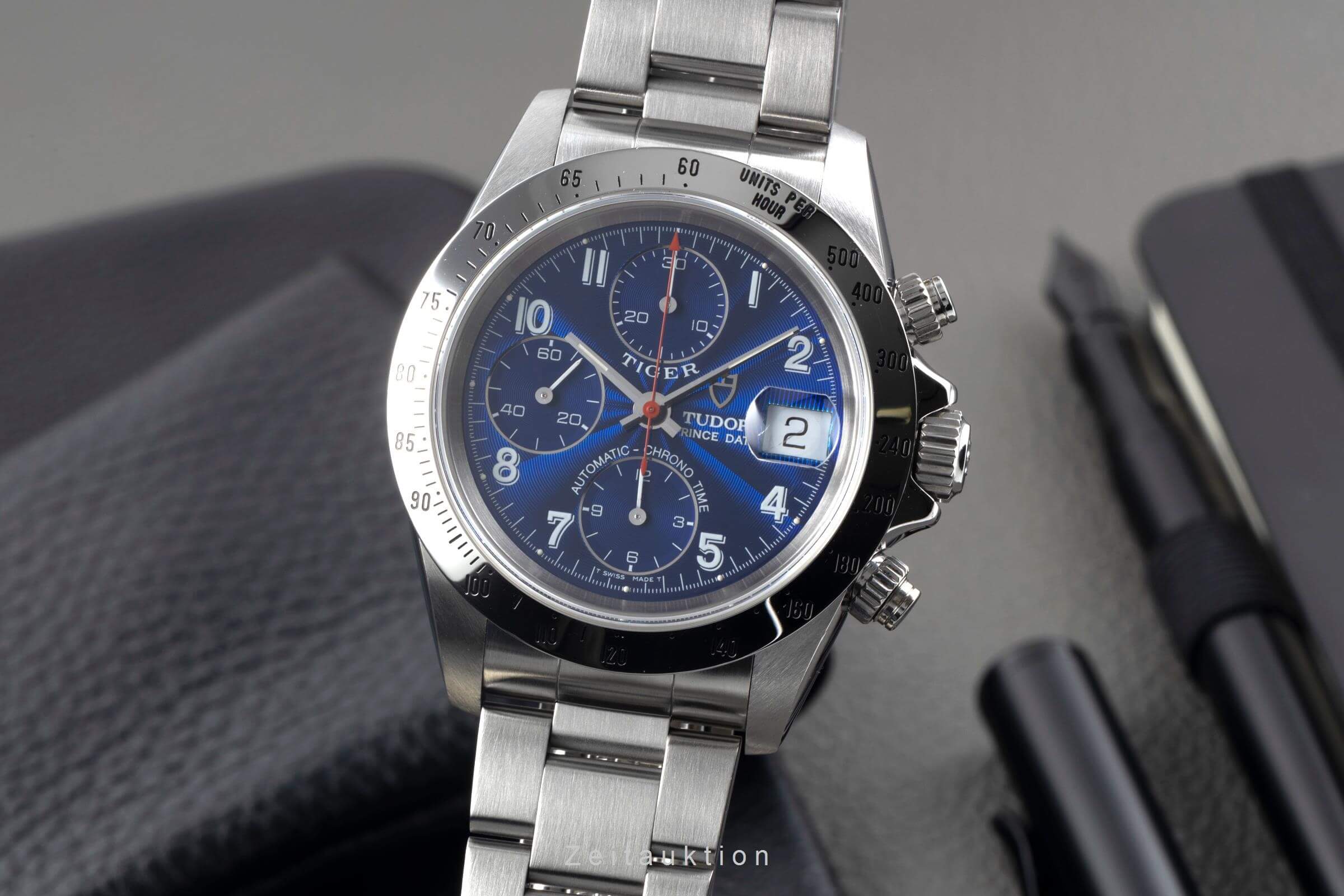 Tudor Prince Date chronograph steel automatic men's watch 79280  [2500107] - Image 2