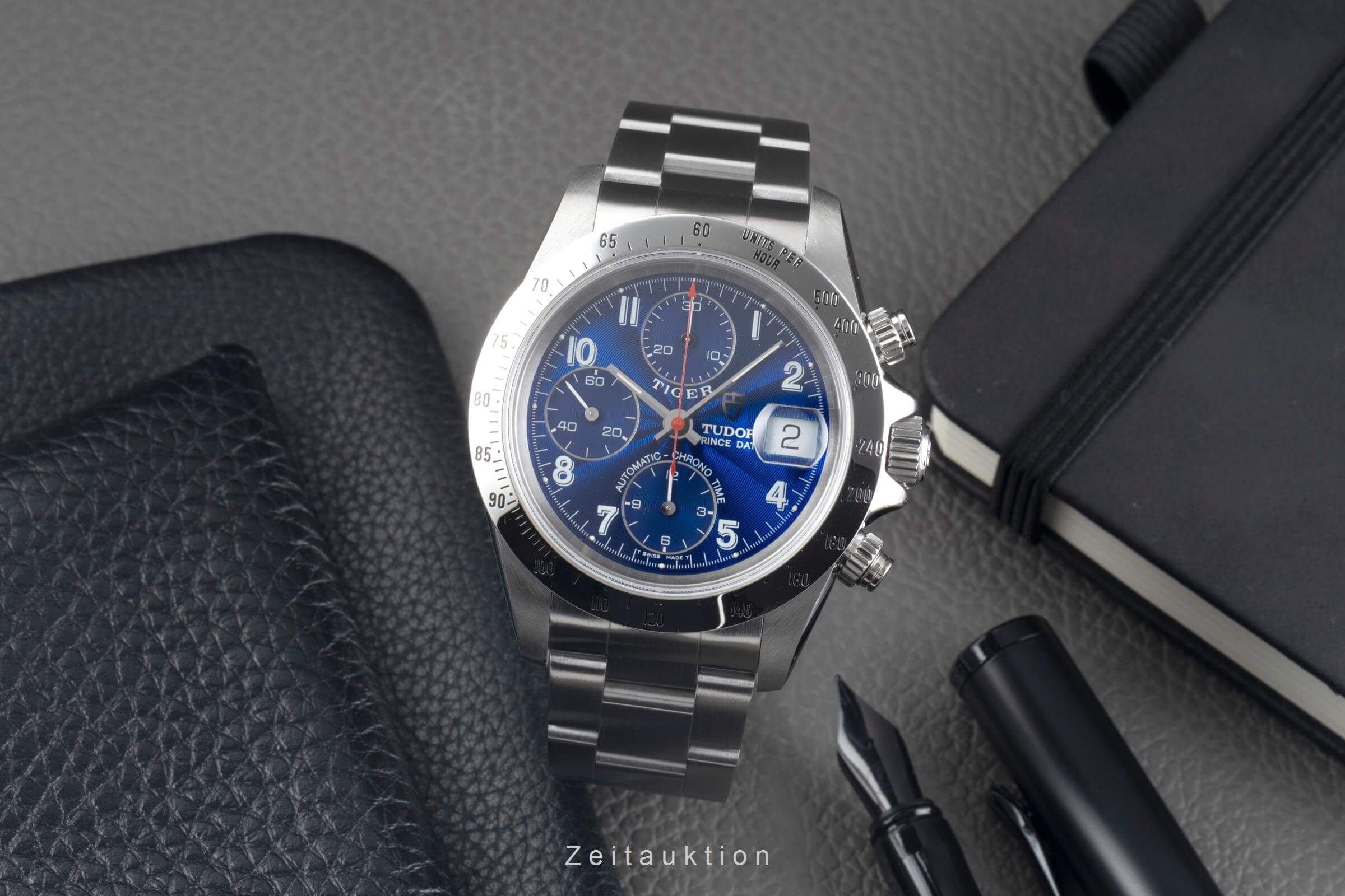 Tudor Prince Date chronograph steel automatic men's watch 79280  [2500107] - Image 4