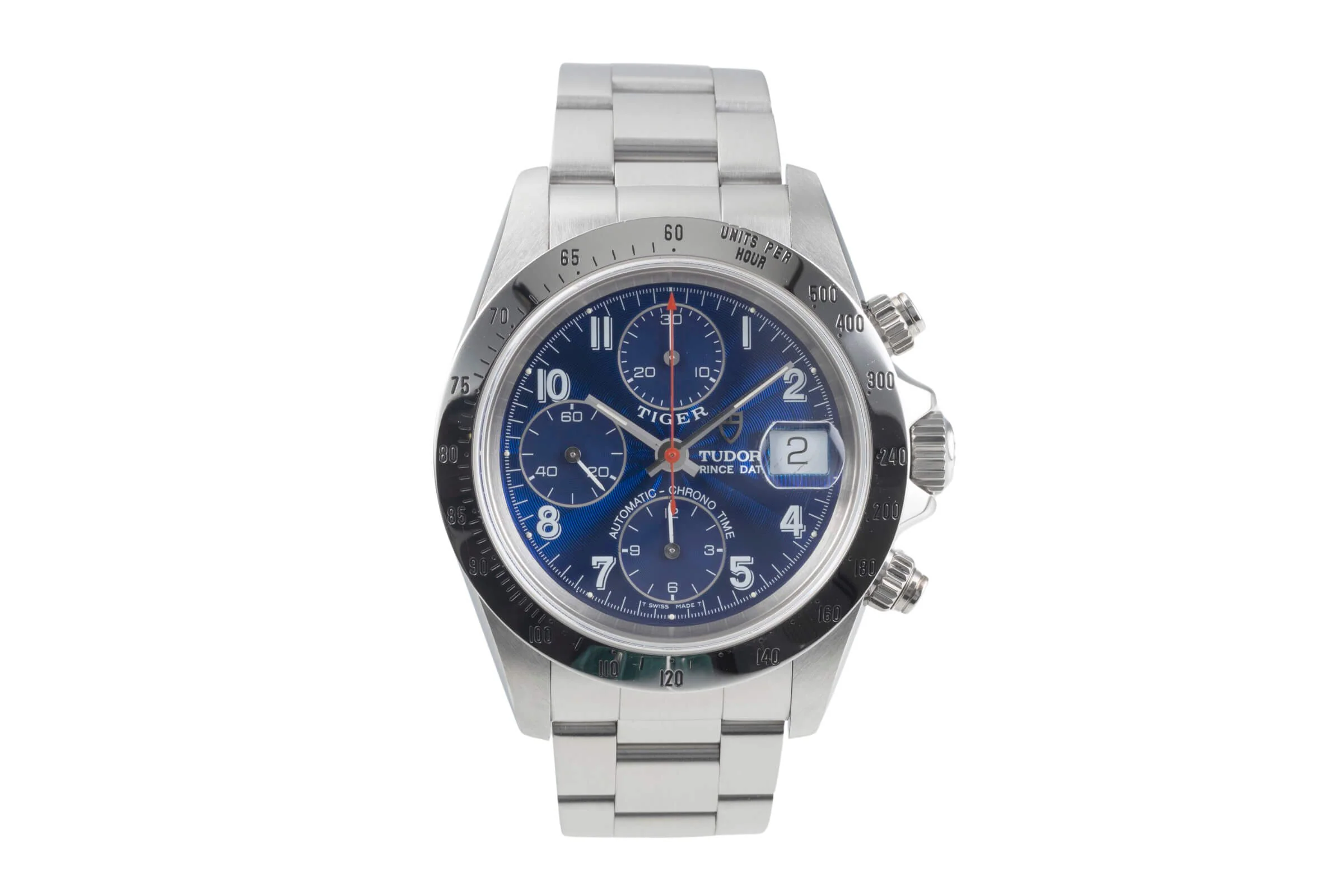Tudor Prince Date chronograph steel automatic men's watch 79280  [2500107] - Image 5