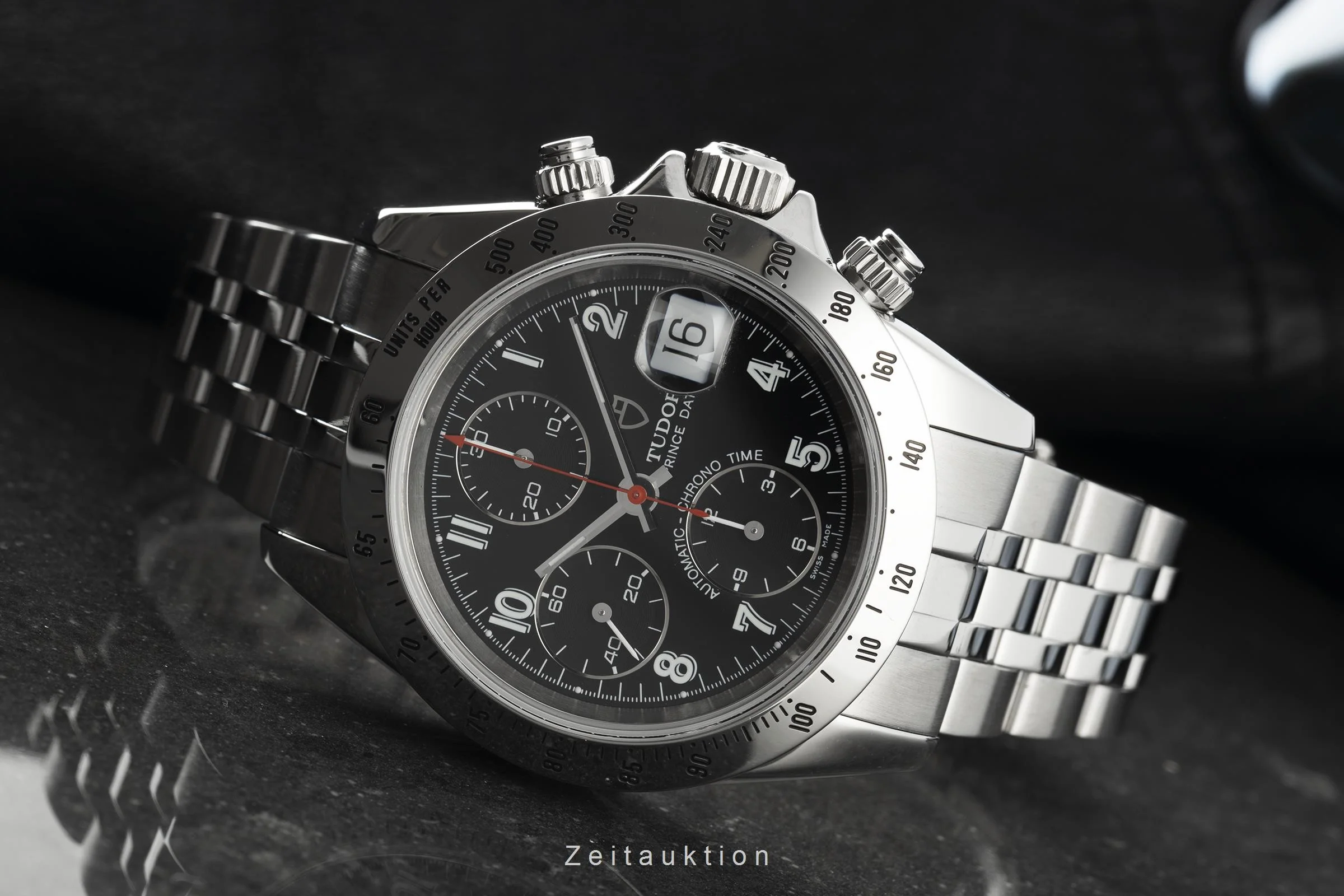 Tudor Prince Date chronograph steel automatic men's watch 79280P  [2201564] - Image 4