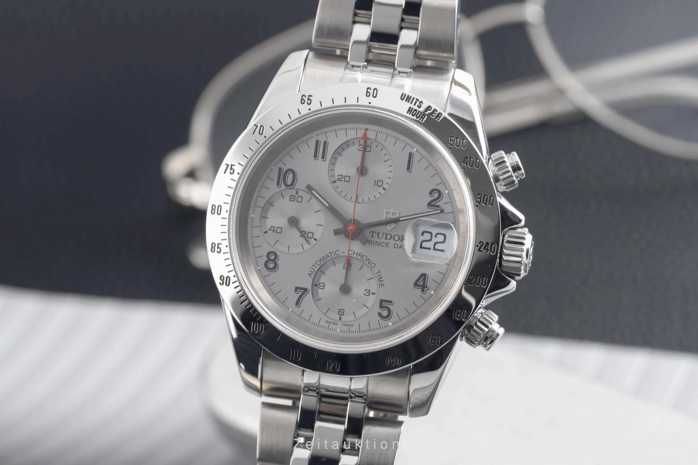 Tudor Prince Date chronograph steel automatic men's watch 79280P  [2501846] - Image 2