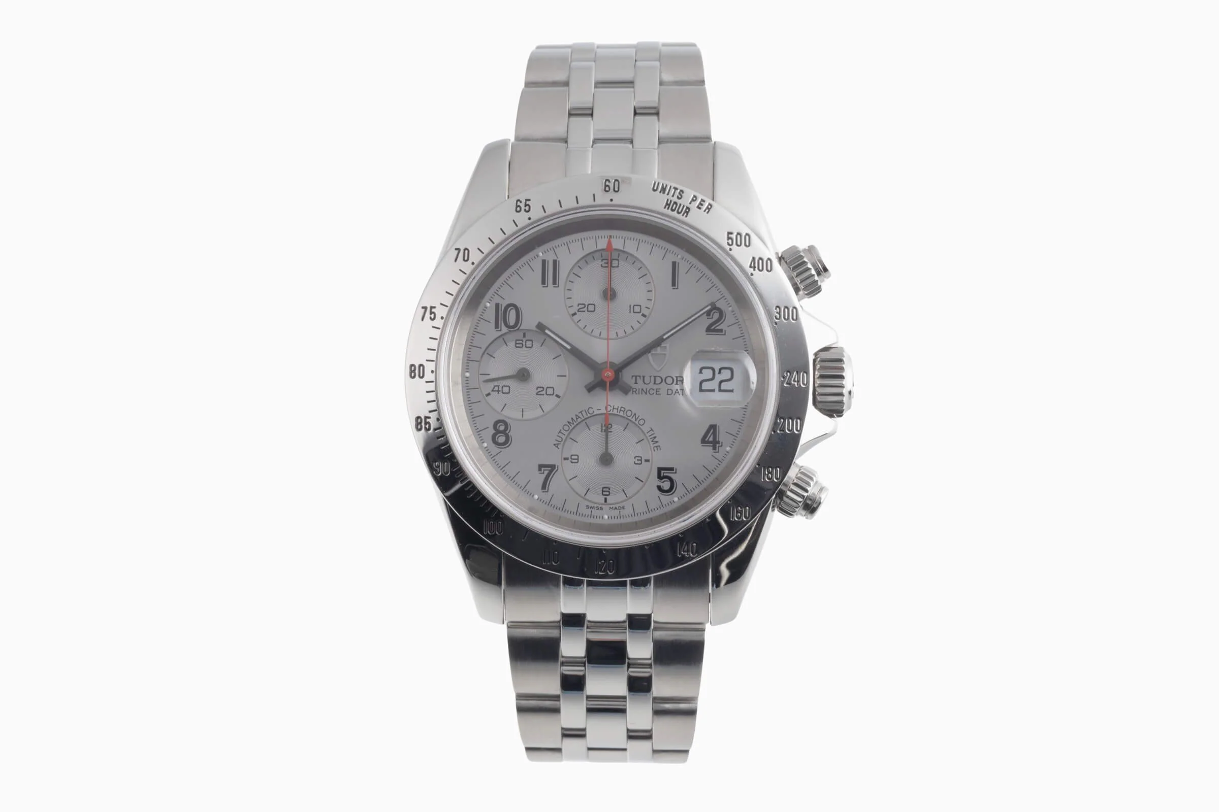 Tudor Prince Date chronograph steel automatic men's watch 79280P  [2501846] - Image 5