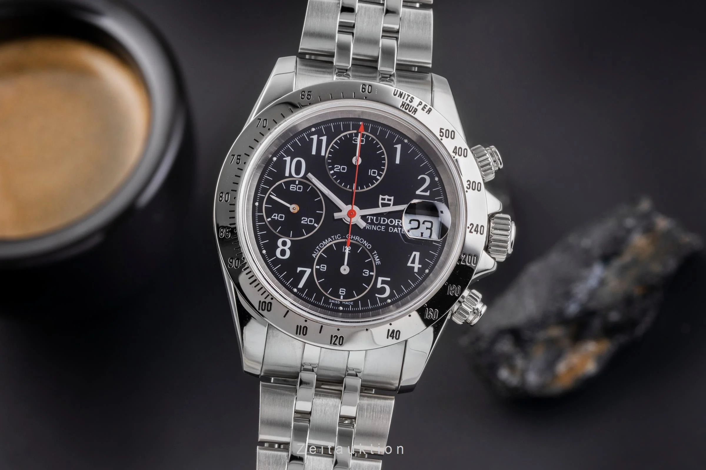 Tudor Prince Date chronograph steel automatic men's watch 79280P  [2504751] - Image 2