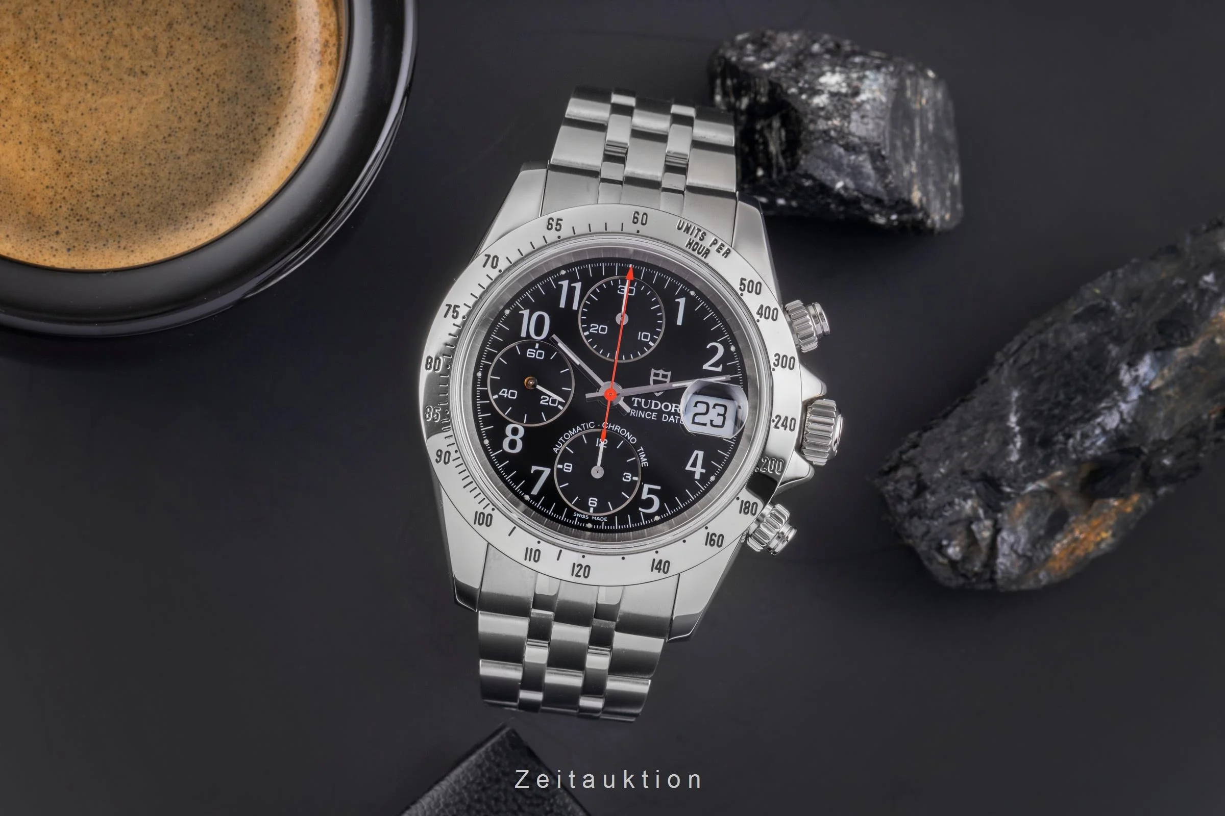 Tudor Prince Date chronograph steel automatic men's watch 79280P  [2504751] - Image 4