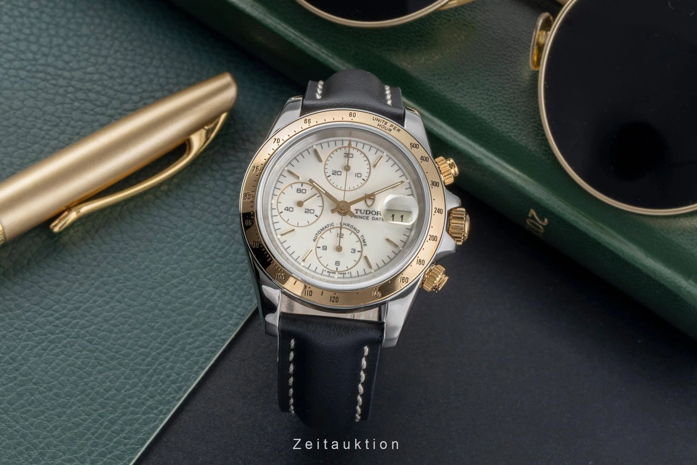 Tudor Prince Date chronograph steel / gold automatic men's watch 79263P  [2501075] - Image 4