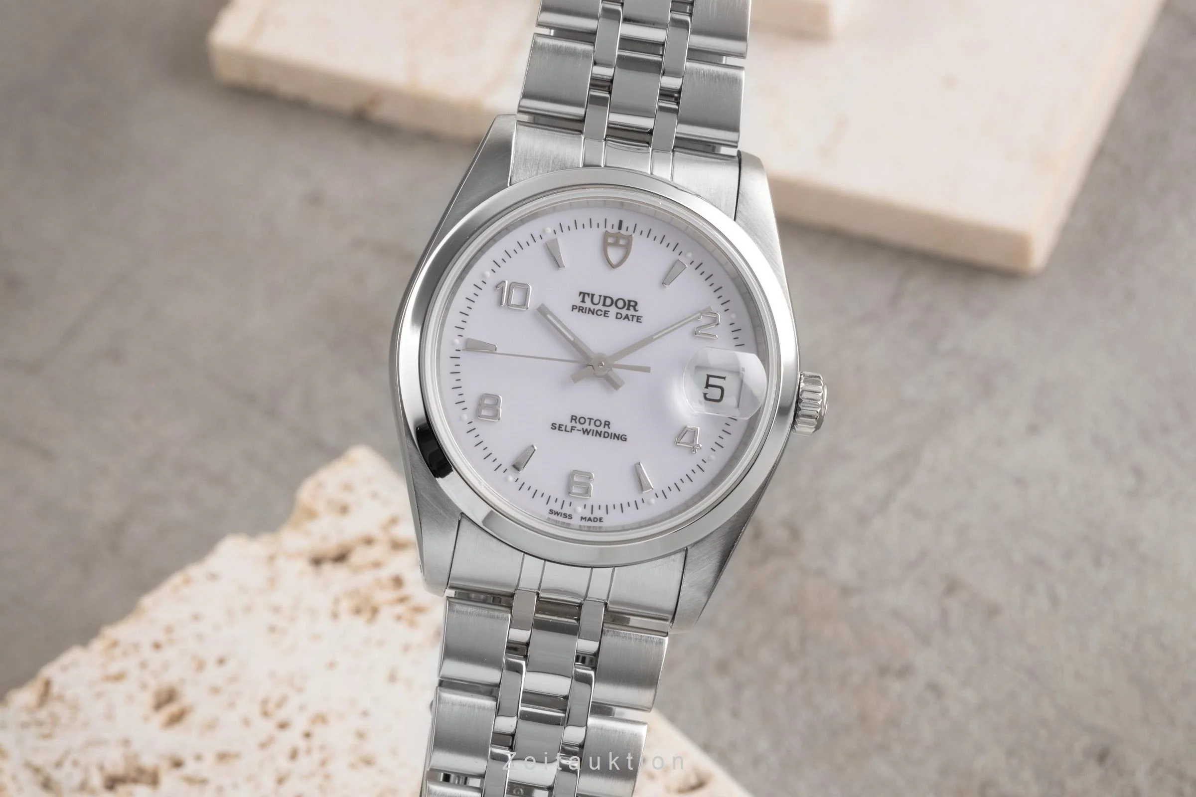 Tudor Prince Date steel automatic men's watch 74000N  [2503784] - Image 2
