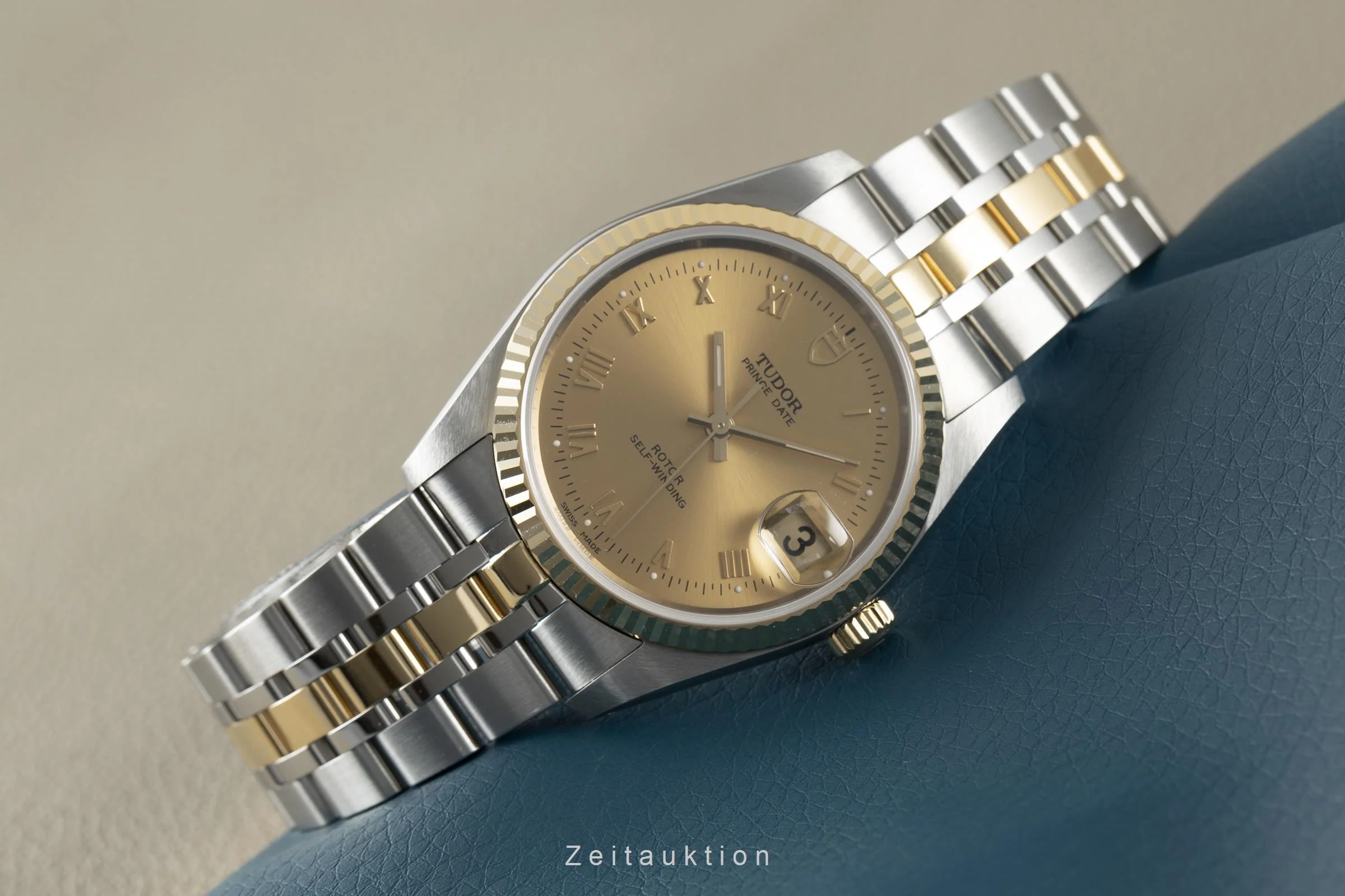 Tudor Prince Date steel / gold automatic men's watch 74033  [2108967] - Image 2