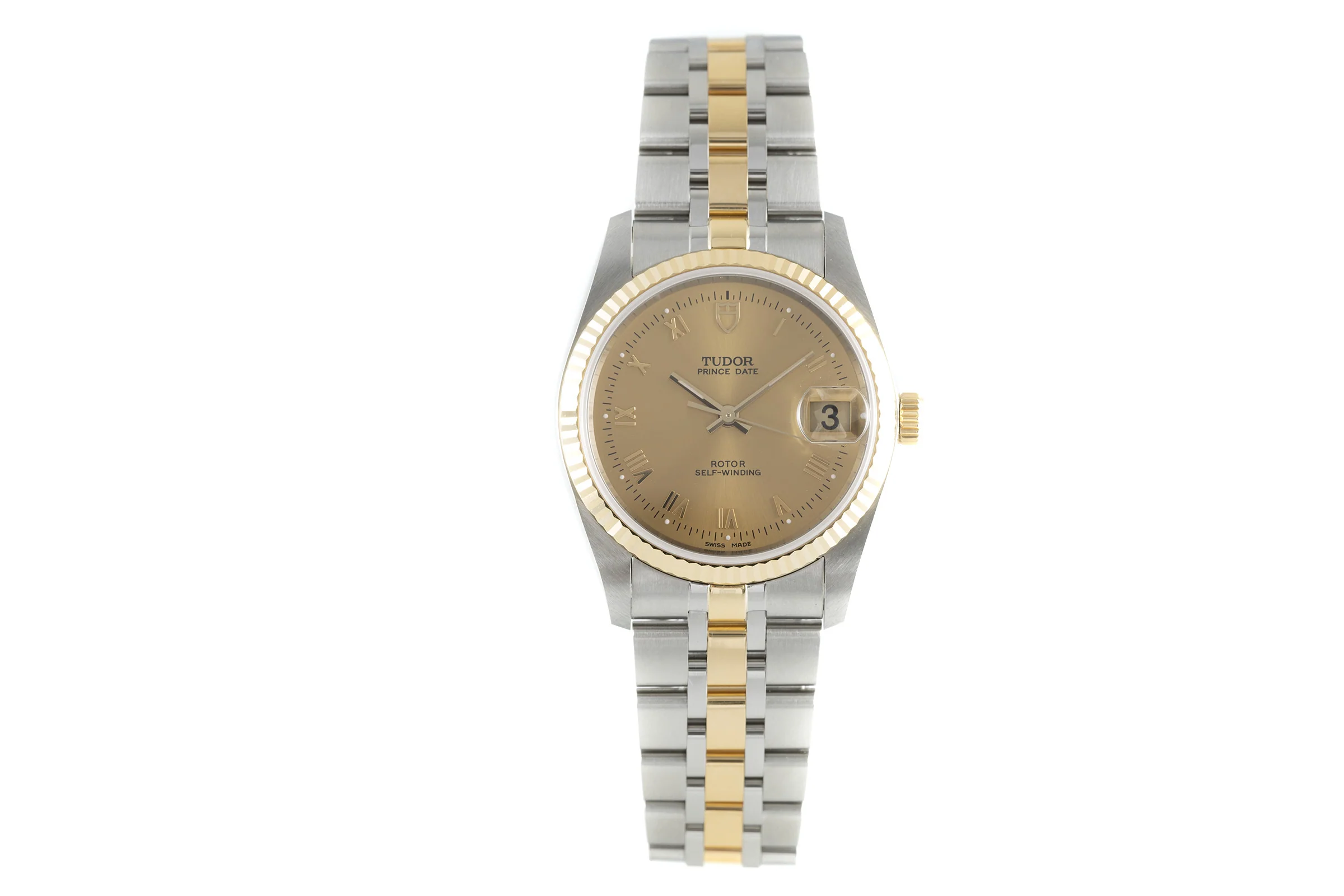 Tudor Prince Date steel / gold automatic men's watch 74033  [2108967] - Image 4