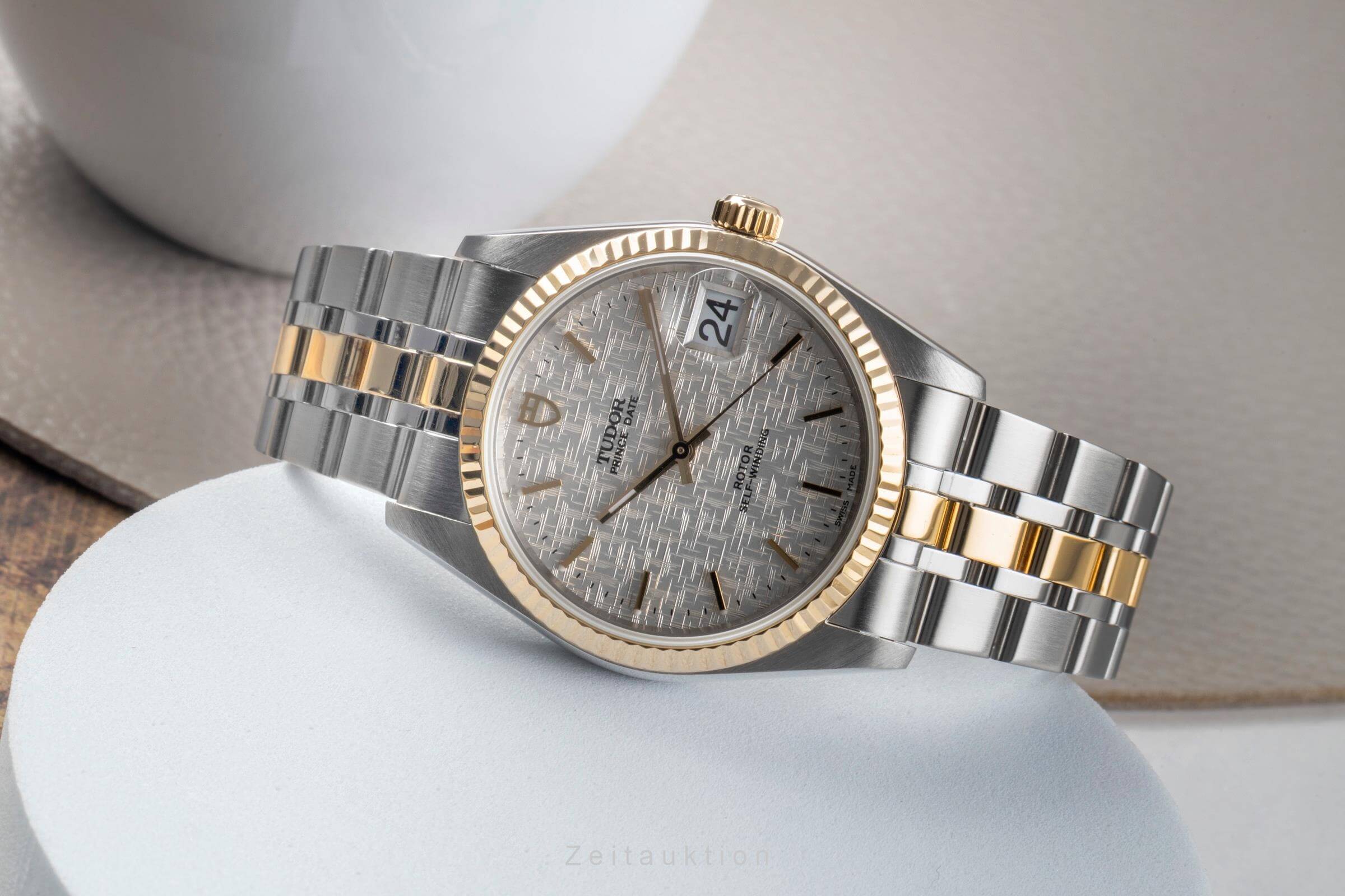 Tudor Prince Date steel / gold automatic men's watch 74033  [2500402] - Image 3