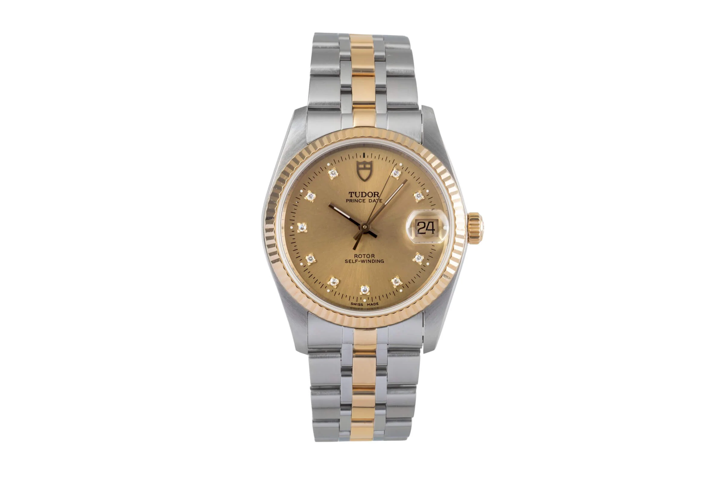 Tudor Prince Date steel / gold automatic men's watch 74033  [2501278] - Image 5