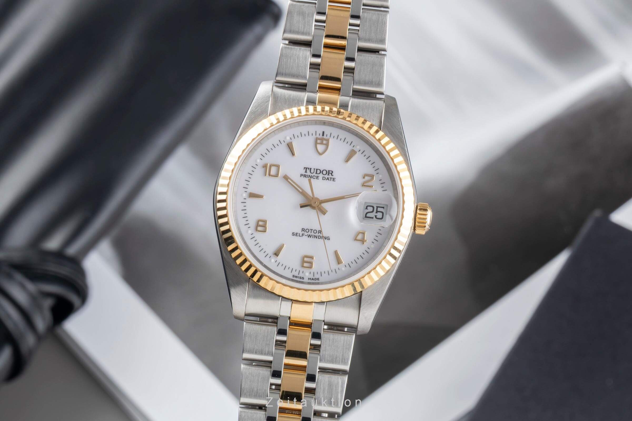 Tudor Prince Date steel / gold automatic men's watch 74033  [2501457] - Image 2
