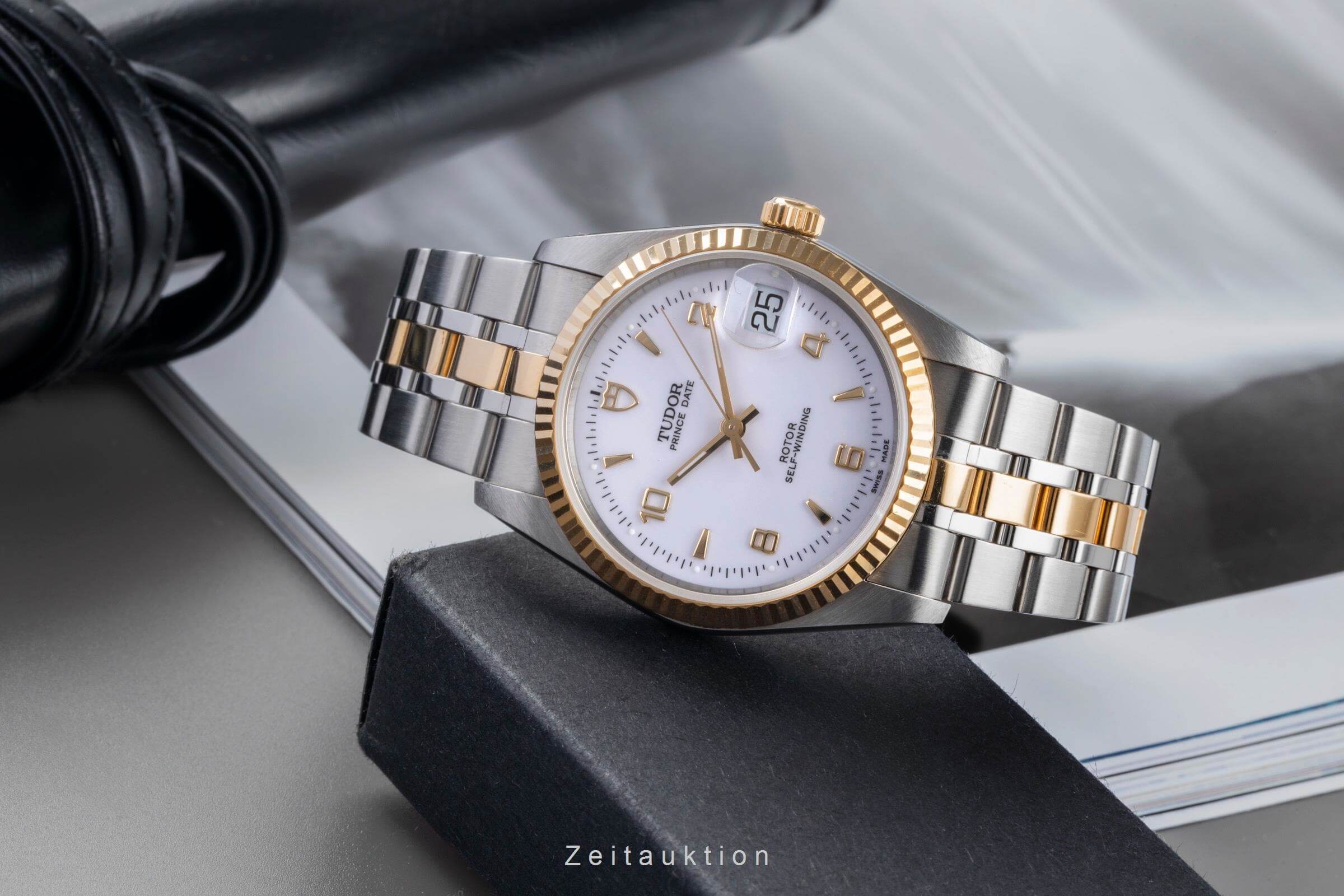 Tudor Prince Date steel / gold automatic men's watch 74033  [2501457] - Image 3