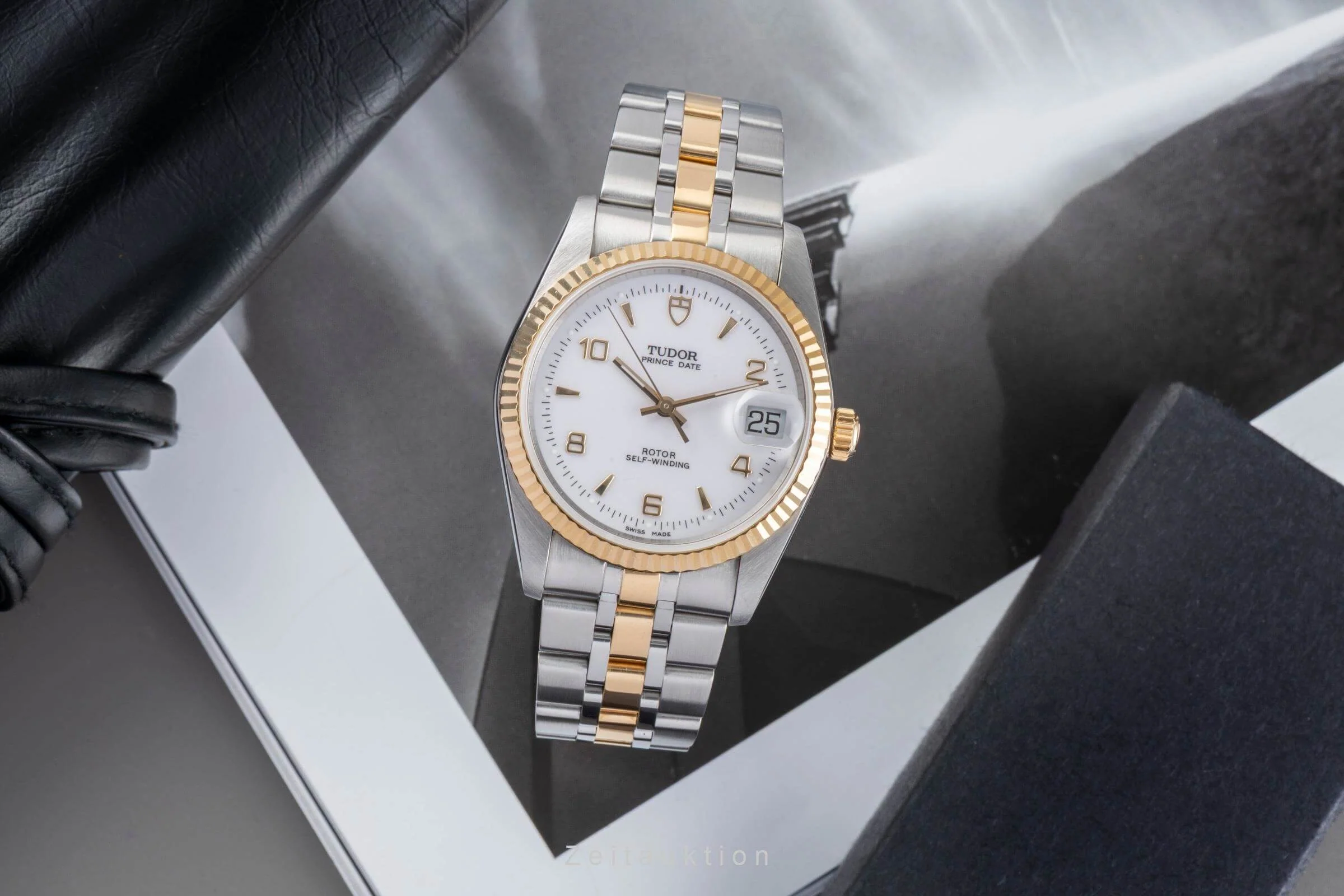 Tudor Prince Date steel / gold automatic men's watch 74033  [2501457] - Image 4