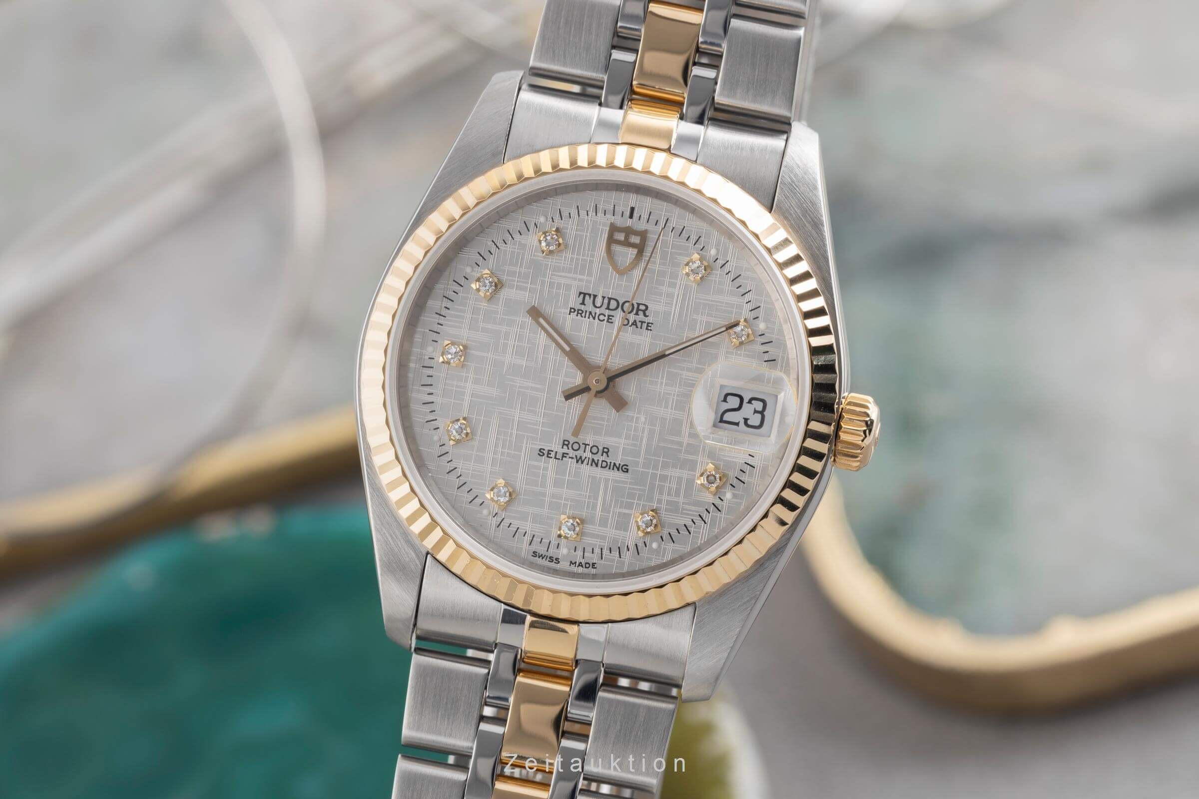 Tudor Prince Date steel / gold automatic men's watch 74033  [2501856] - Image 2