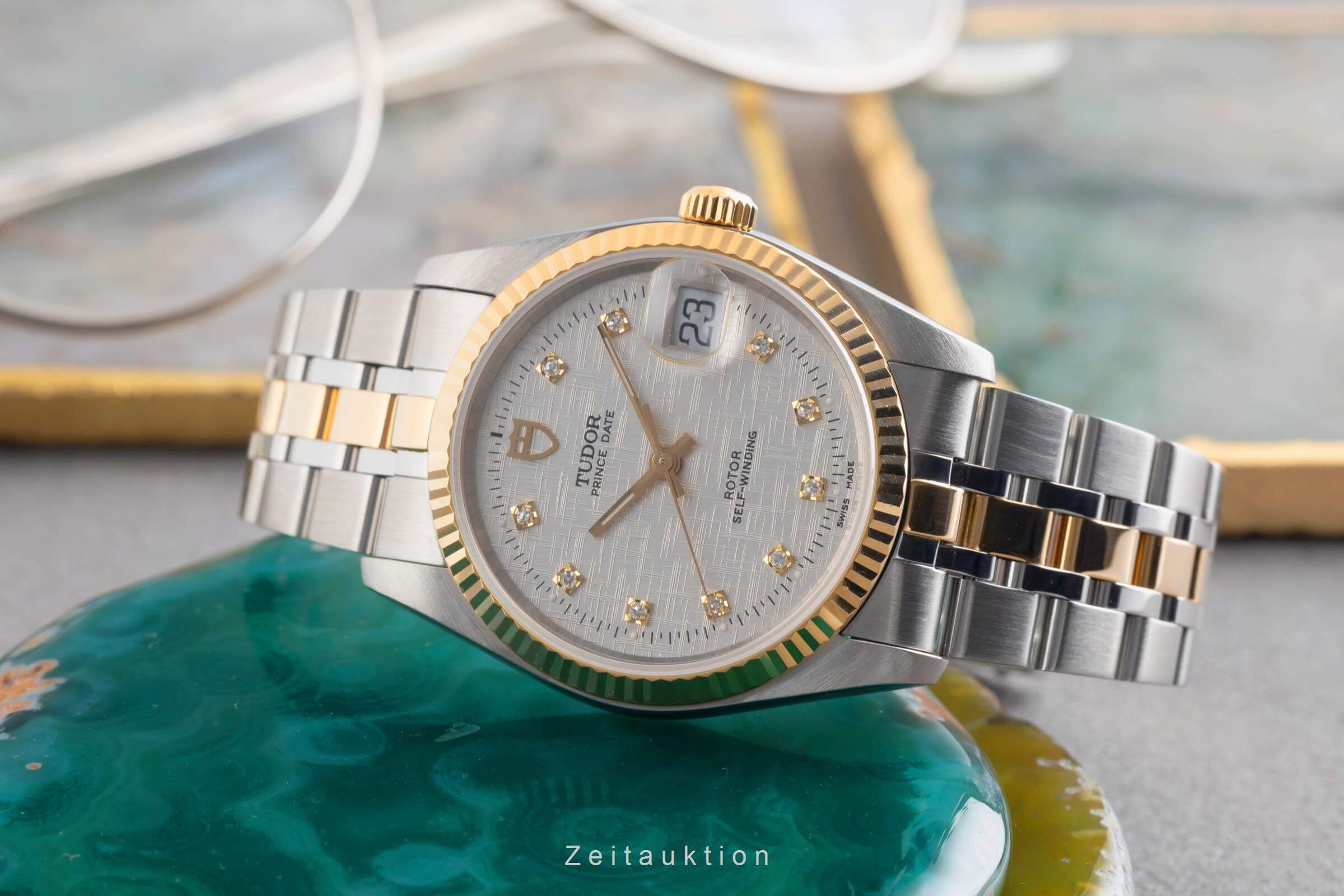 Tudor Prince Date steel / gold automatic men's watch 74033  [2501856] - Image 3