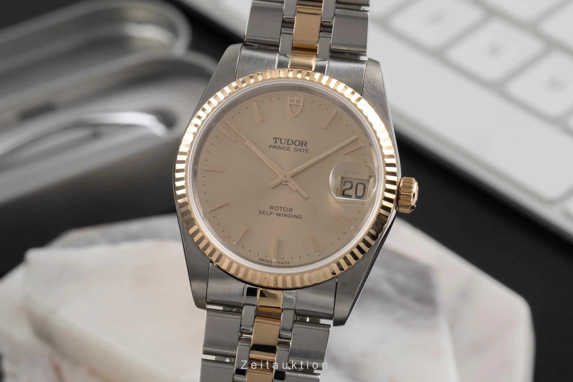 Tudor Prince Date steel / gold automatic men's watch 74033  [2501857] - Image 2