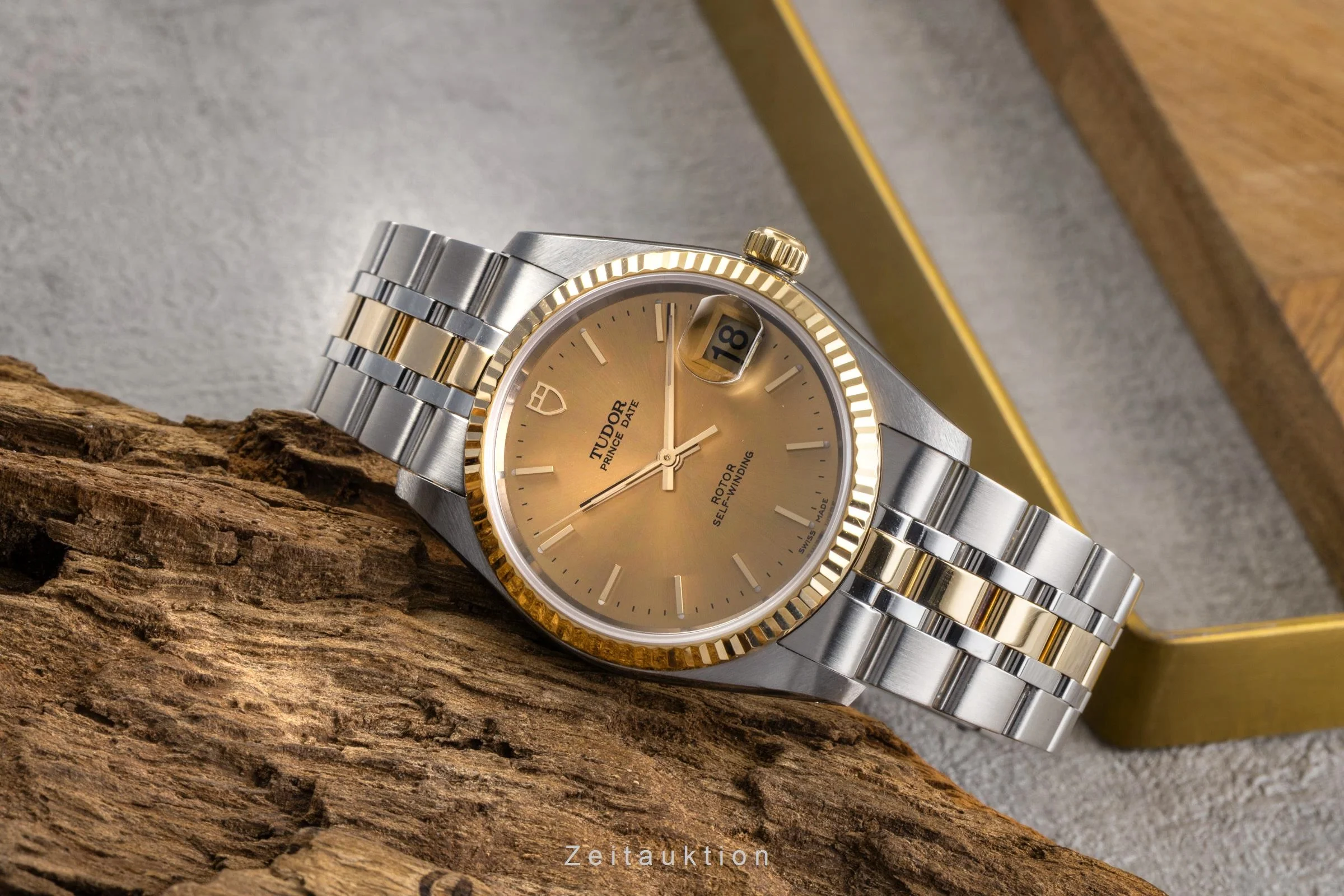 Tudor Prince Date steel / gold automatic men's watch 74033  [2502646] - Image 3