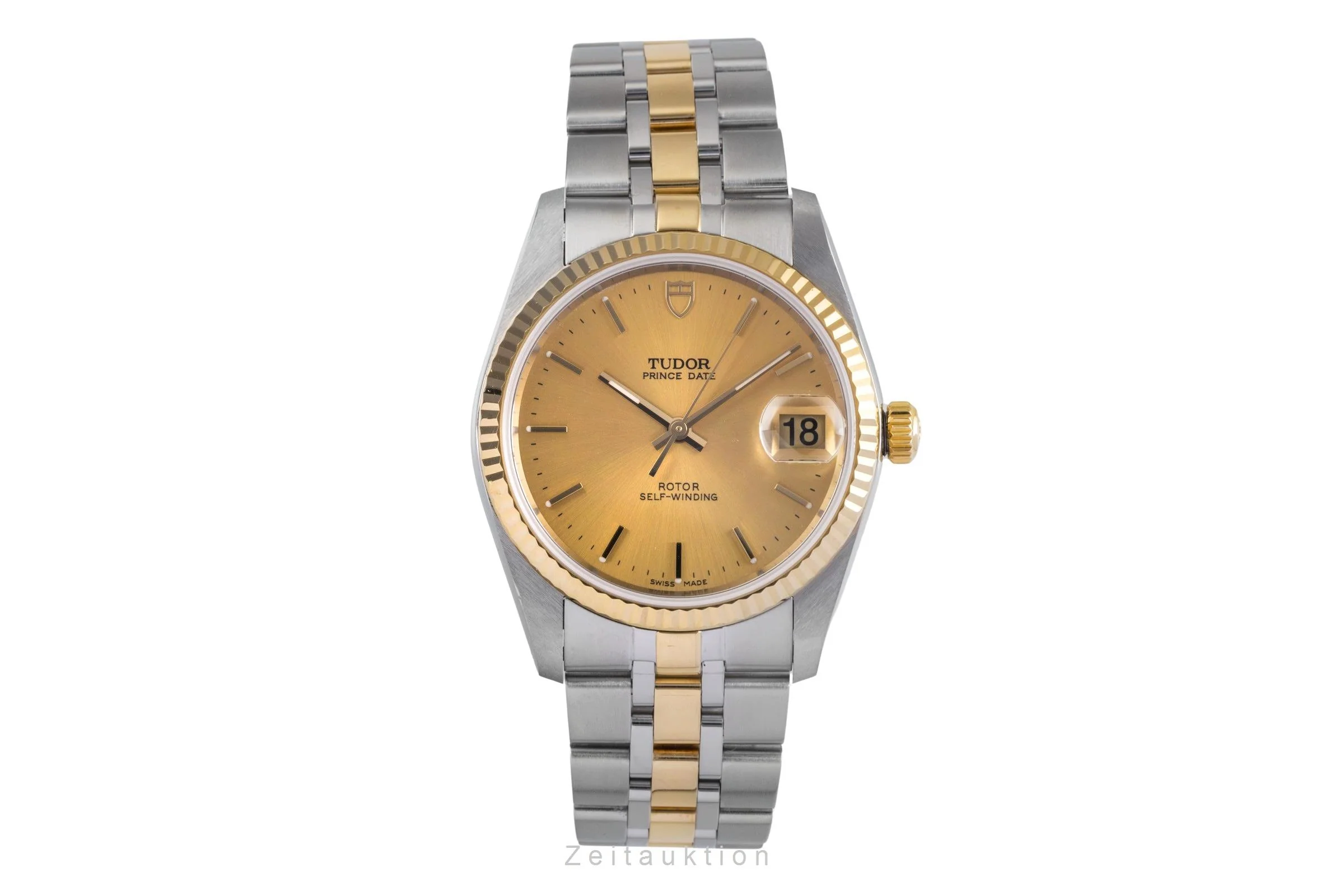 Tudor Prince Date steel / gold automatic men's watch 74033  [2502646] - Image 5