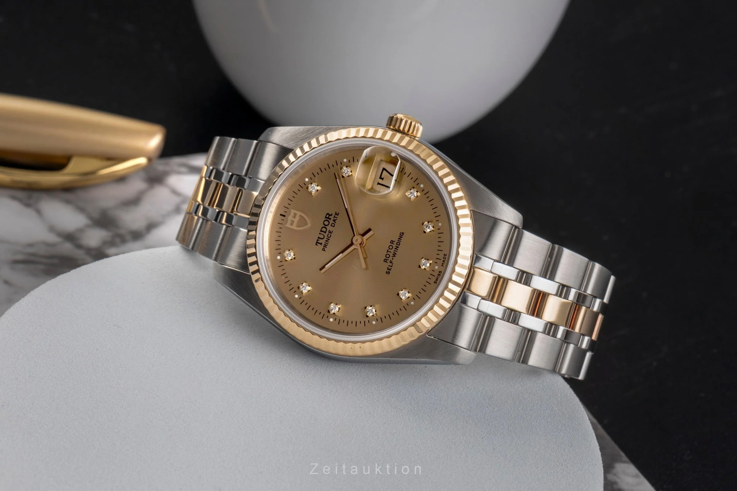 Tudor Prince Date steel / gold automatic men's watch 74033  [2503108] - Image 3