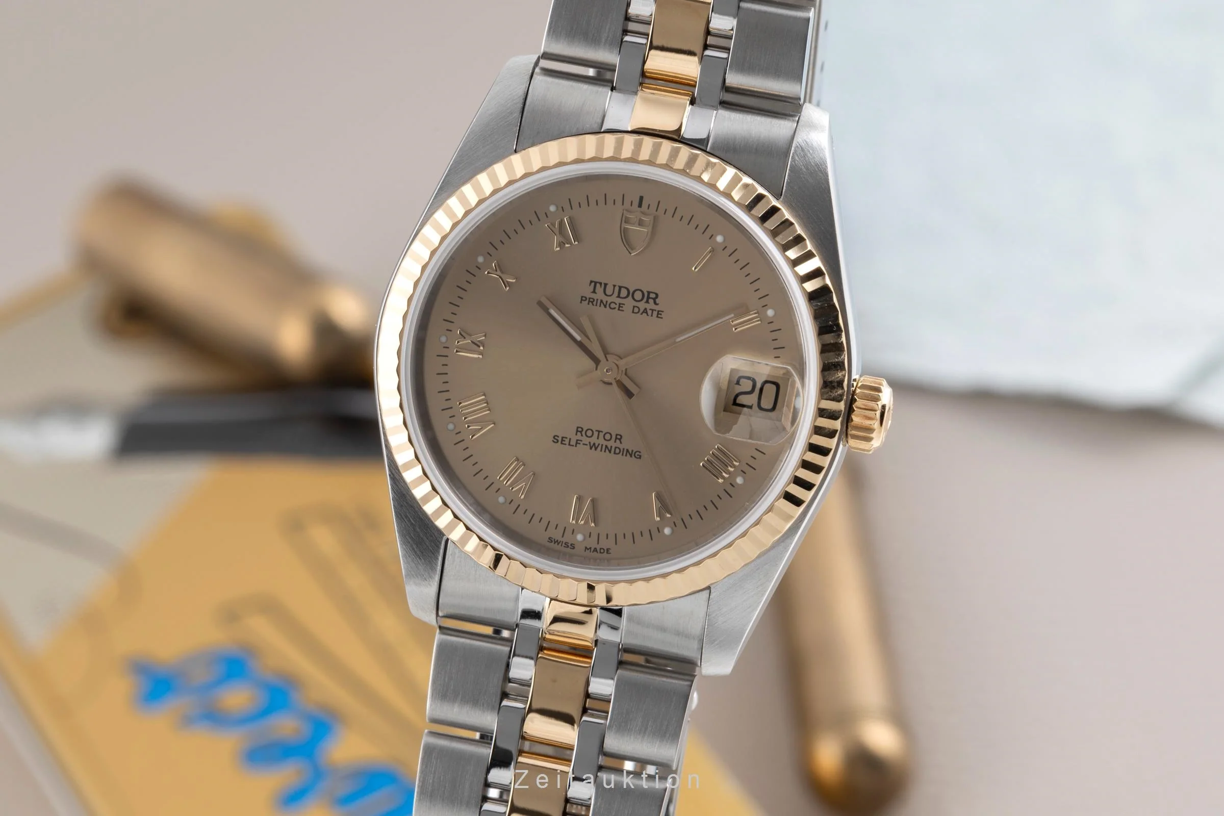 Tudor Prince Date steel / gold automatic men's watch 74033  [2503109] - Image 2