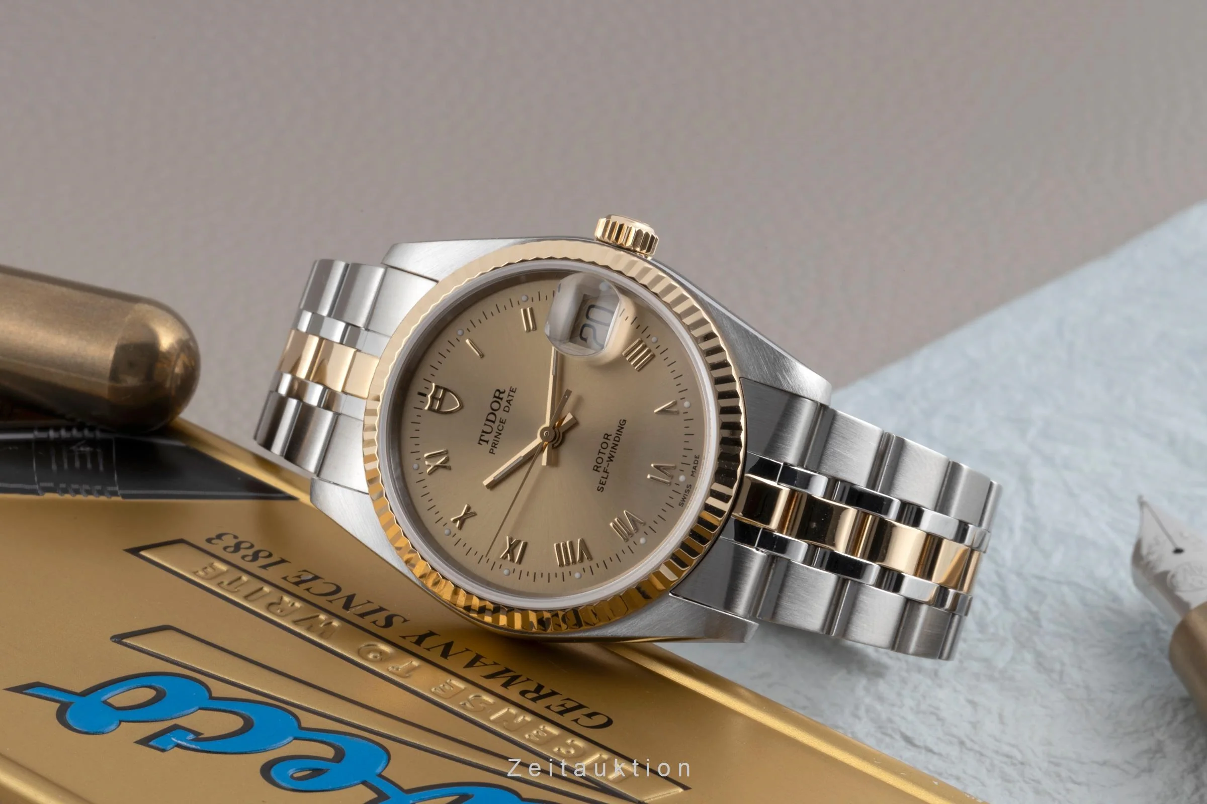 Tudor Prince Date steel / gold automatic men's watch 74033  [2503109] - Image 3