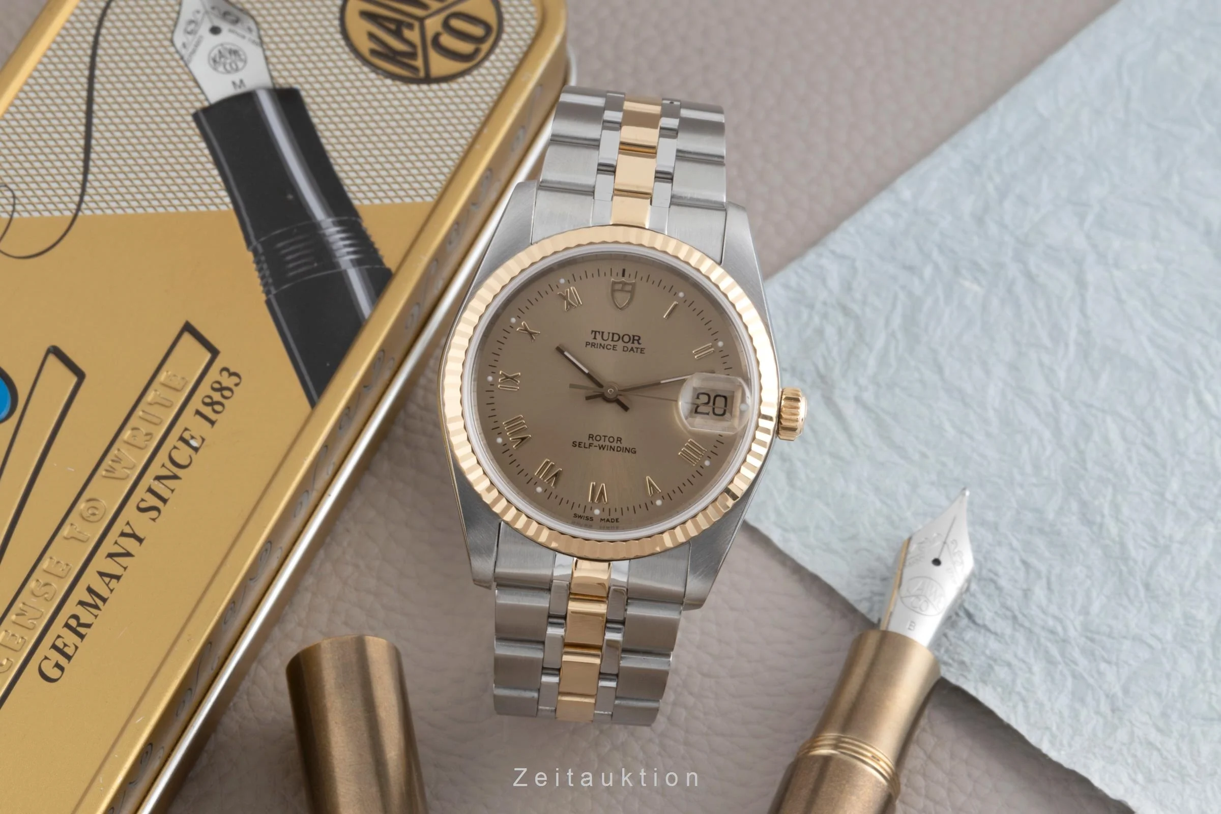 Tudor Prince Date steel / gold automatic men's watch 74033  [2503109] - Image 4