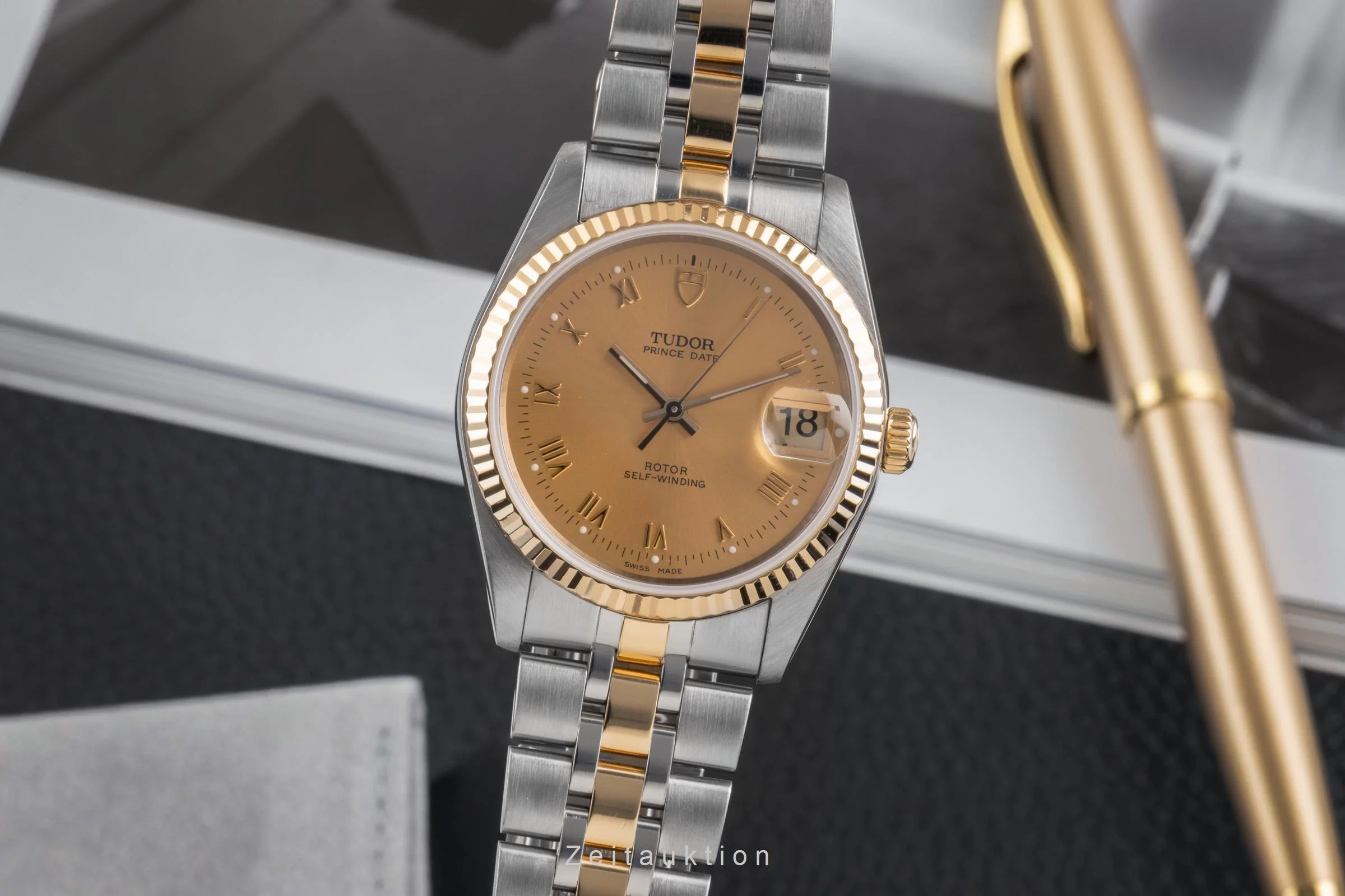 Tudor Prince Date steel / gold automatic men's watch 74033  [2503110] - Image 2