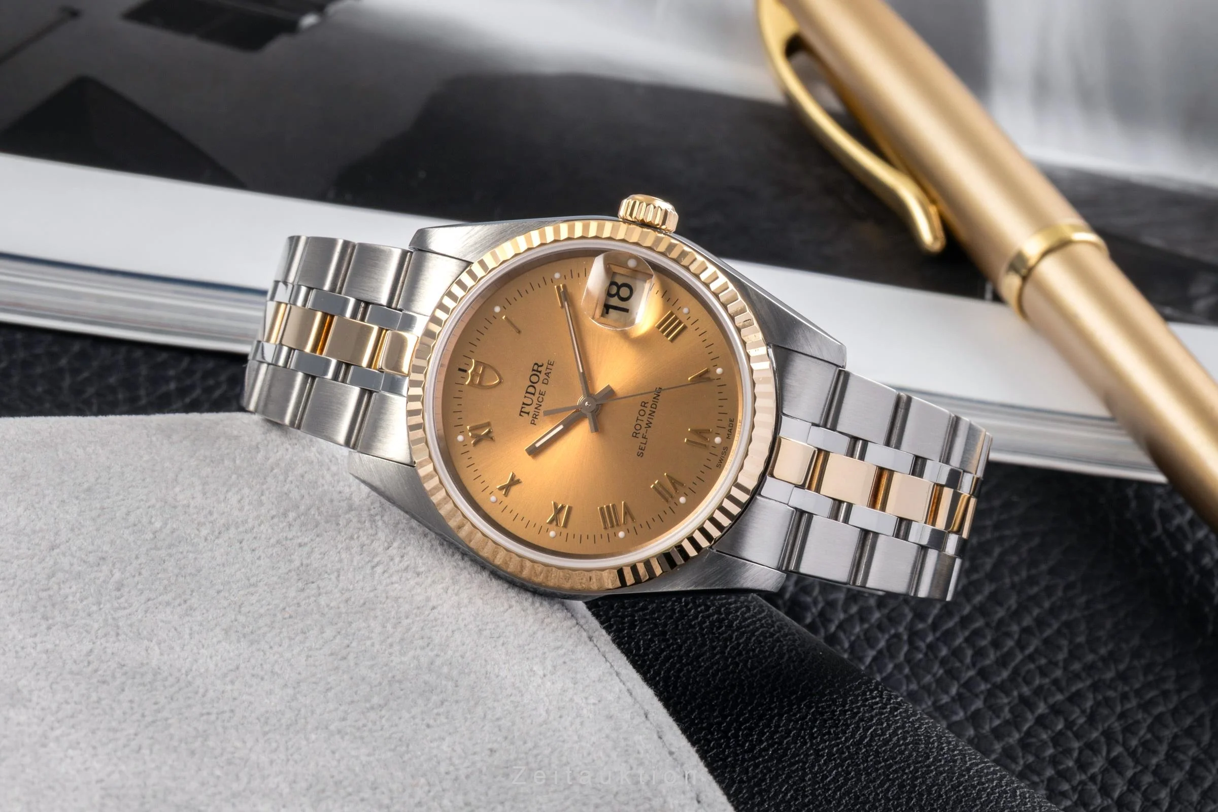 Tudor Prince Date steel / gold automatic men's watch 74033  [2503110] - Image 3