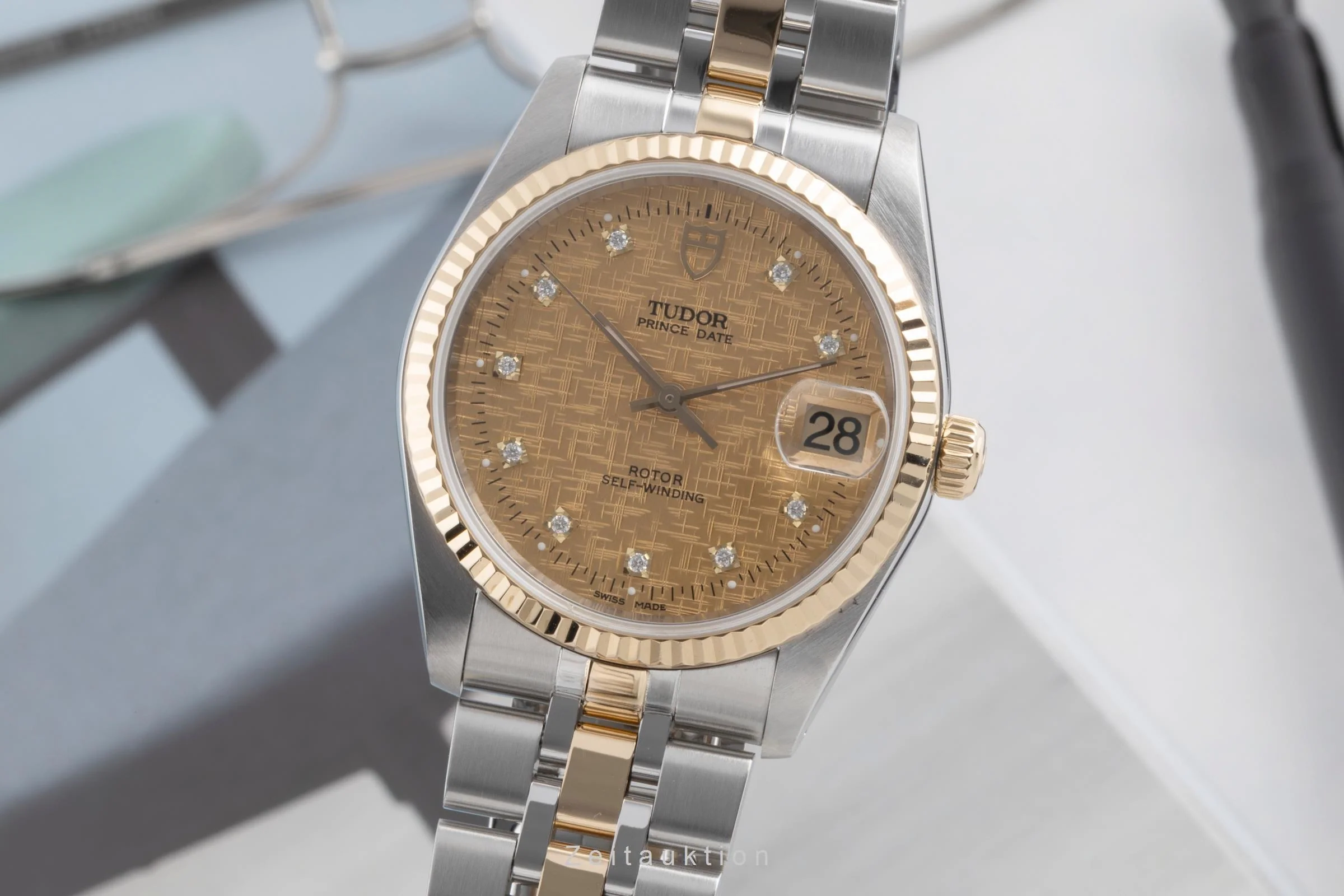 Tudor Prince Date steel / gold automatic men's watch 74033  [2503111] - Image 2