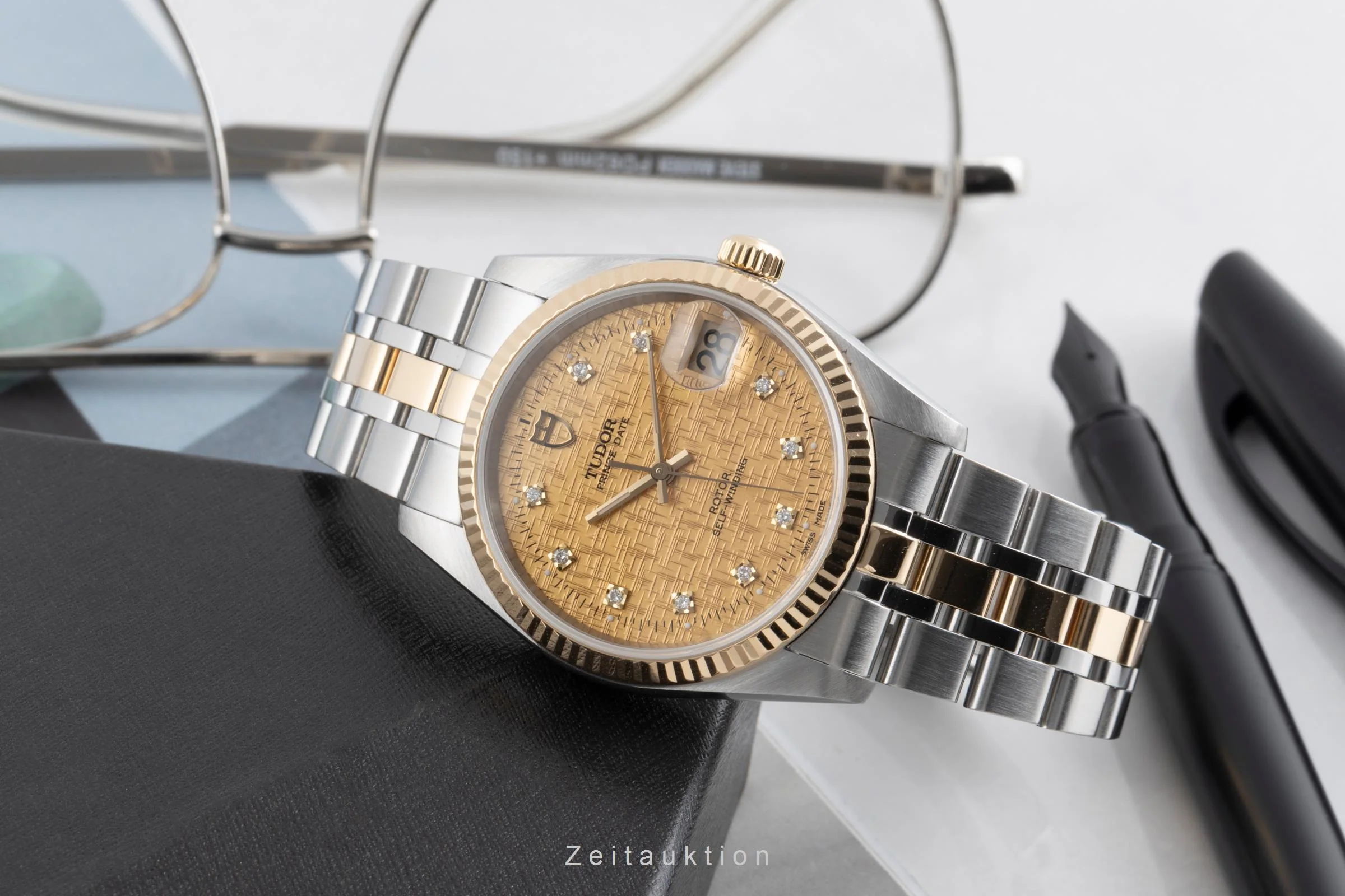 Tudor Prince Date steel / gold automatic men's watch 74033  [2503111] - Image 3