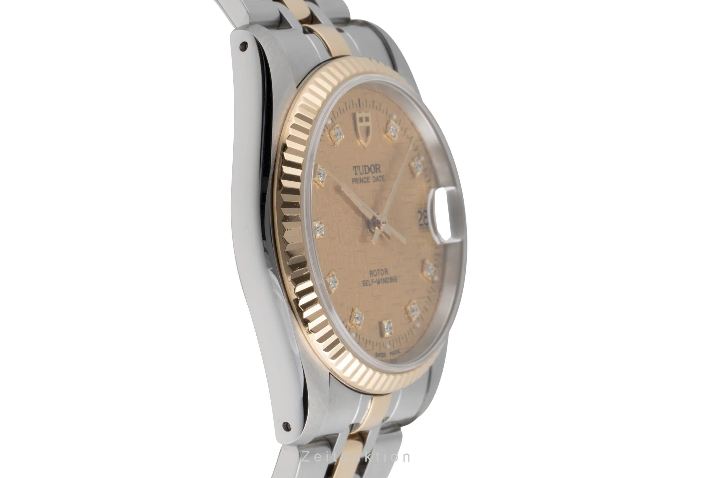 Tudor Prince Date steel / gold automatic men's watch 74033  [2503111] - Image 8
