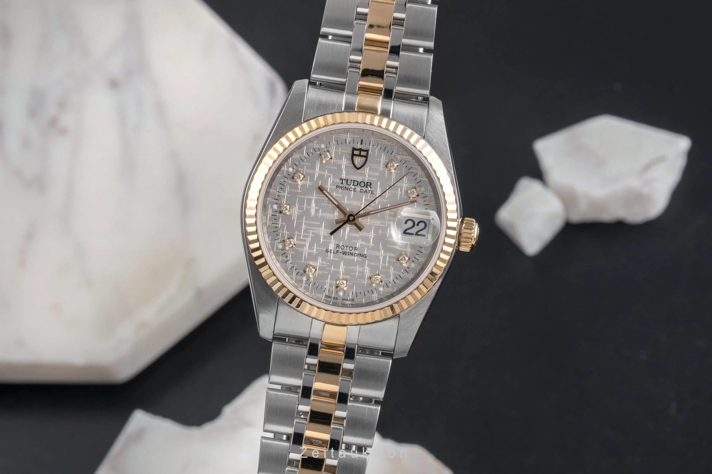 Tudor Prince Date steel / gold automatic men's watch 74033  [2503112] - Image 2