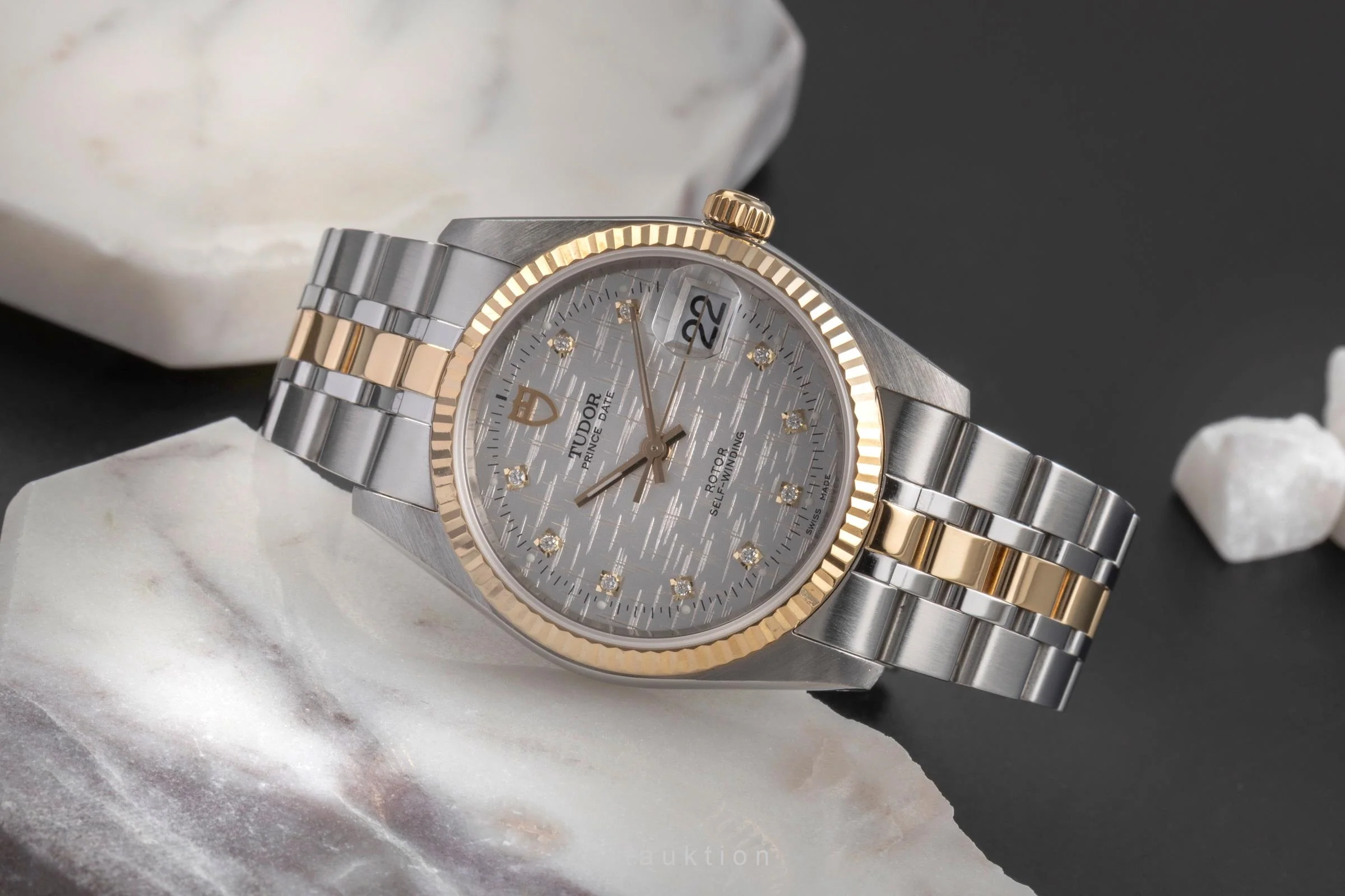 Tudor Prince Date steel / gold automatic men's watch 74033  [2503112] - Image 3