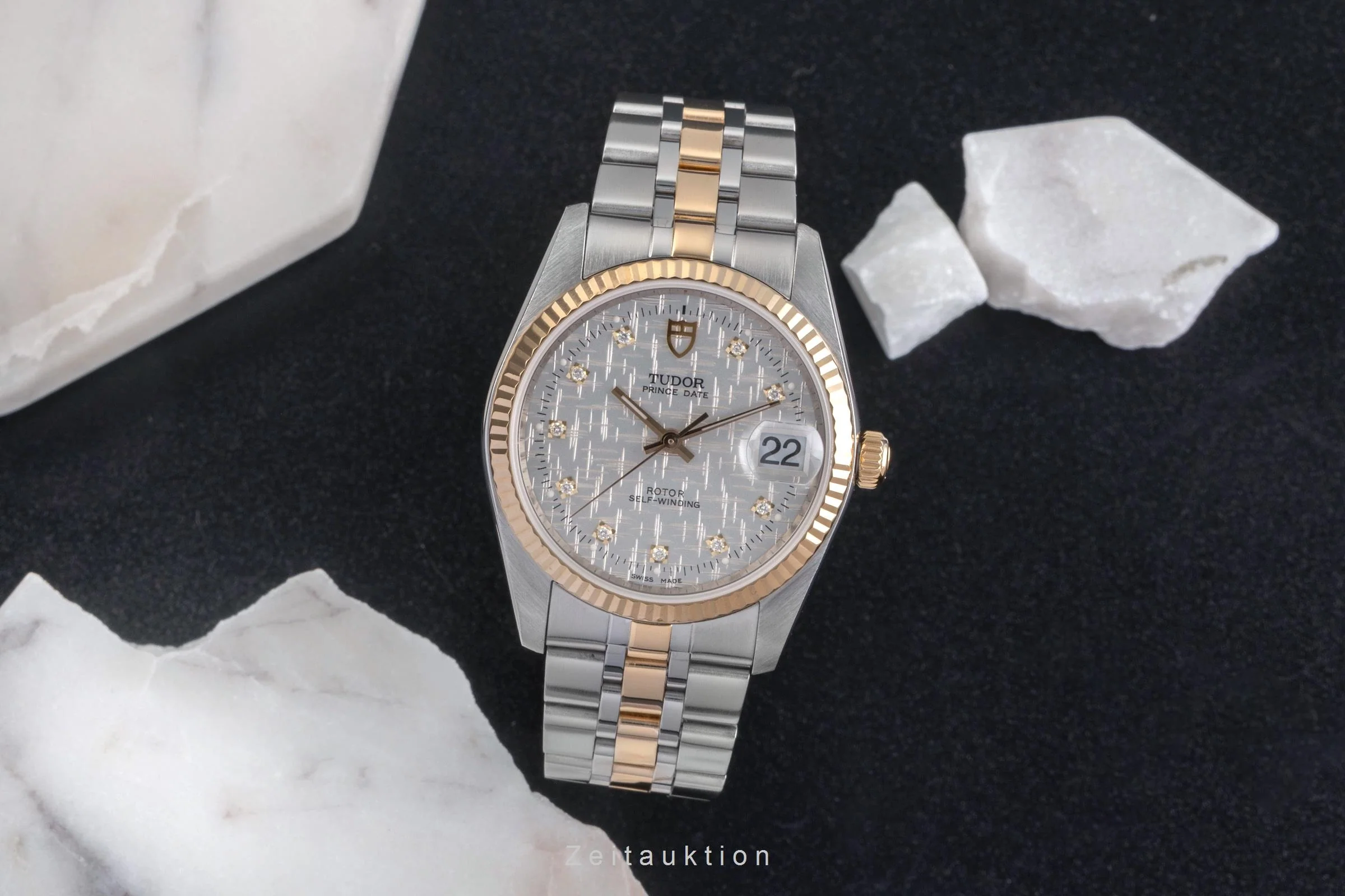 Tudor Prince Date steel / gold automatic men's watch 74033  [2503112] - Image 4