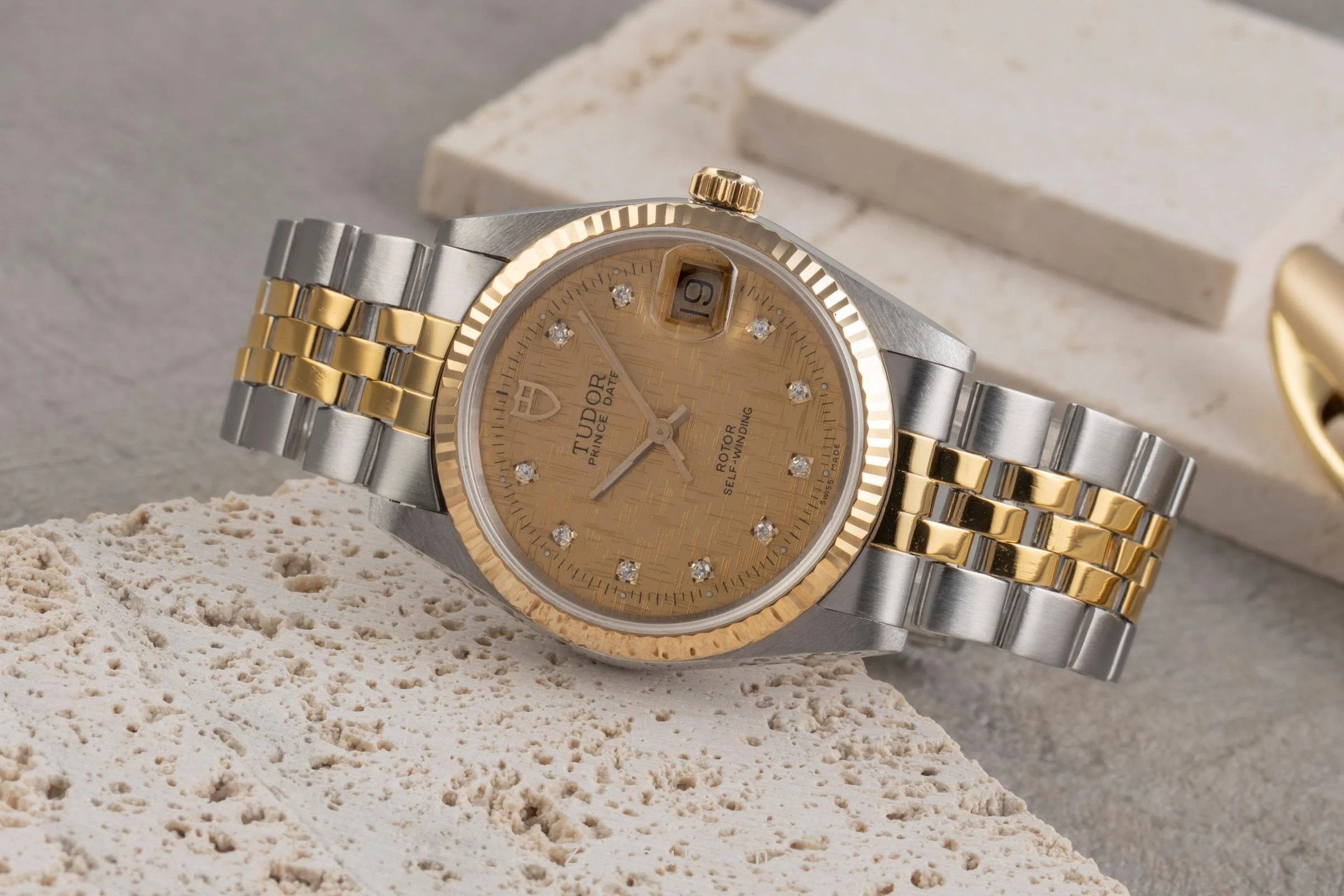 Tudor Prince Date steel / gold automatic men's watch 74033  [2503644] - Image 3