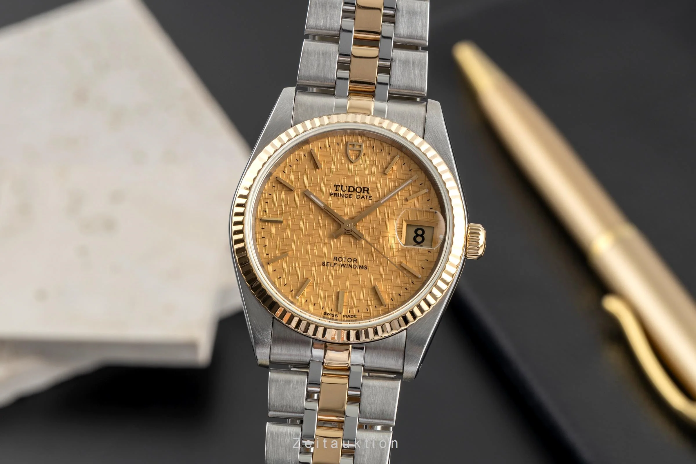 Tudor Prince Date steel / gold automatic men's watch 74033  [2503774] - Image 2
