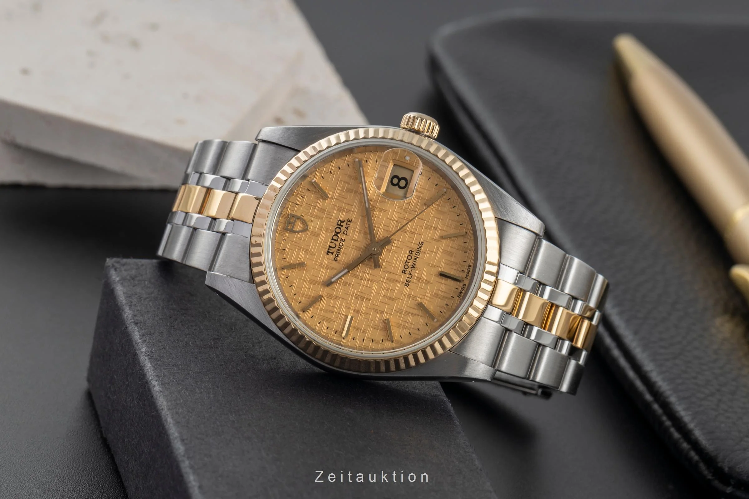 Tudor Prince Date steel / gold automatic men's watch 74033  [2503774] - Image 3