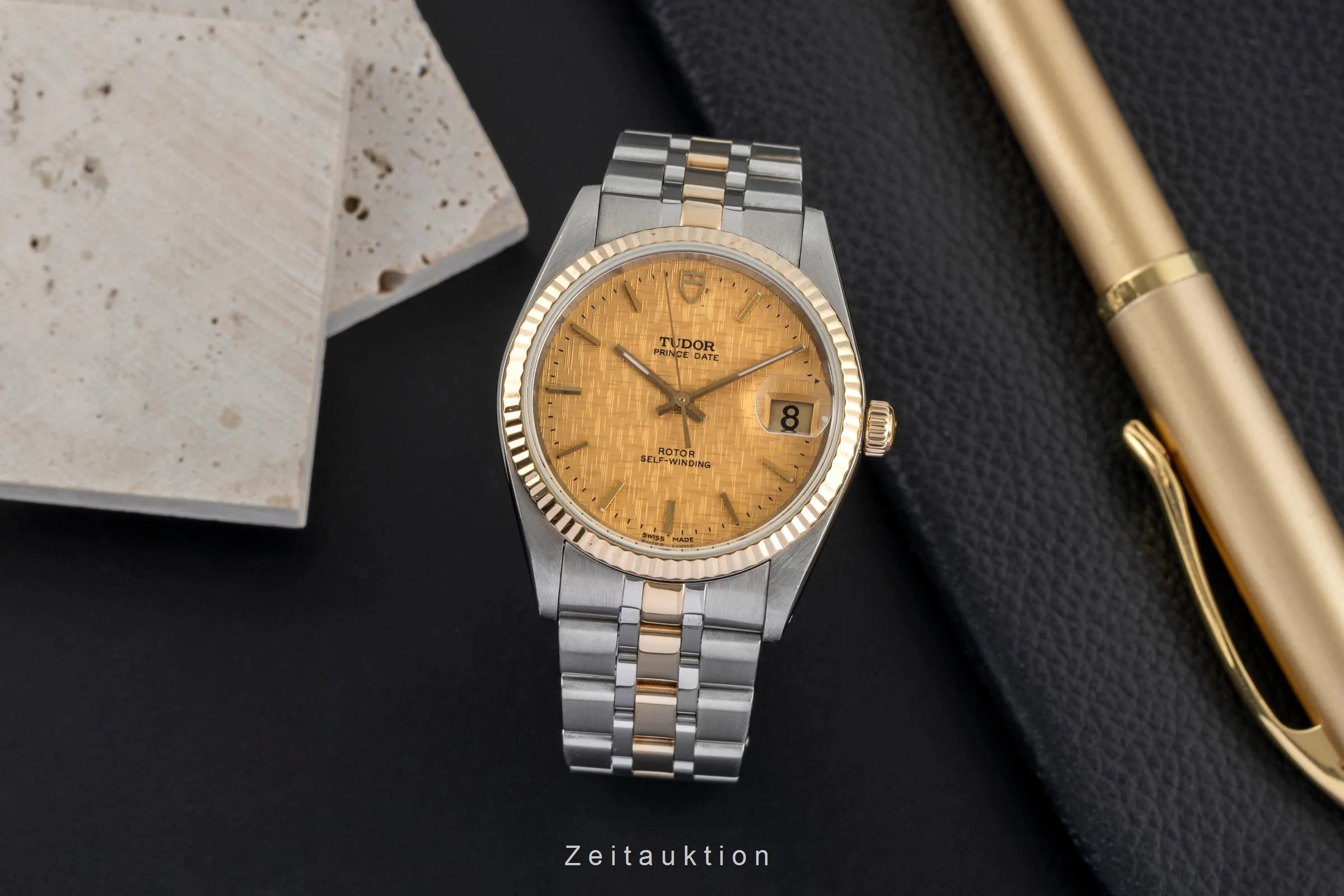 Tudor Prince Date steel / gold automatic men's watch 74033  [2503774] - Image 4