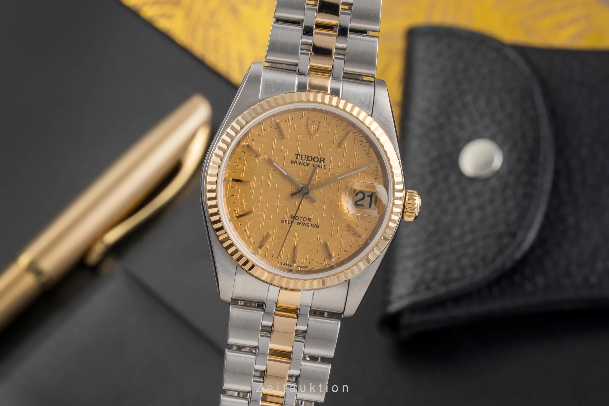 Tudor Prince Date steel / gold automatic men's watch 74033  [2503885] - Image 2