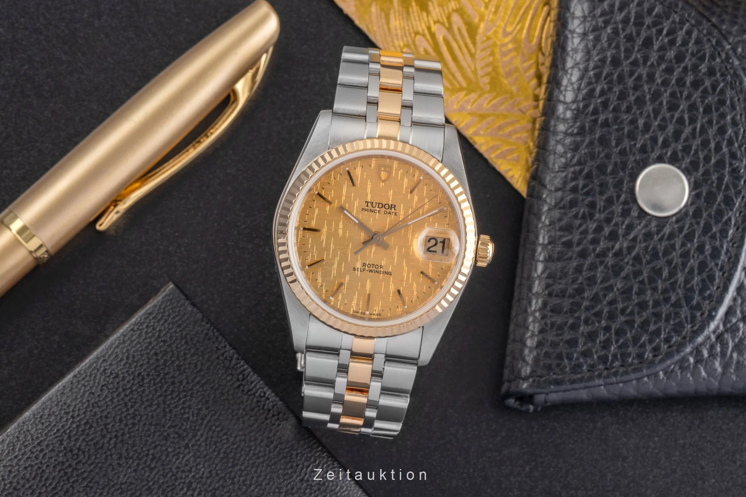 Tudor Prince Date steel / gold automatic men's watch 74033  [2503885] - Image 4