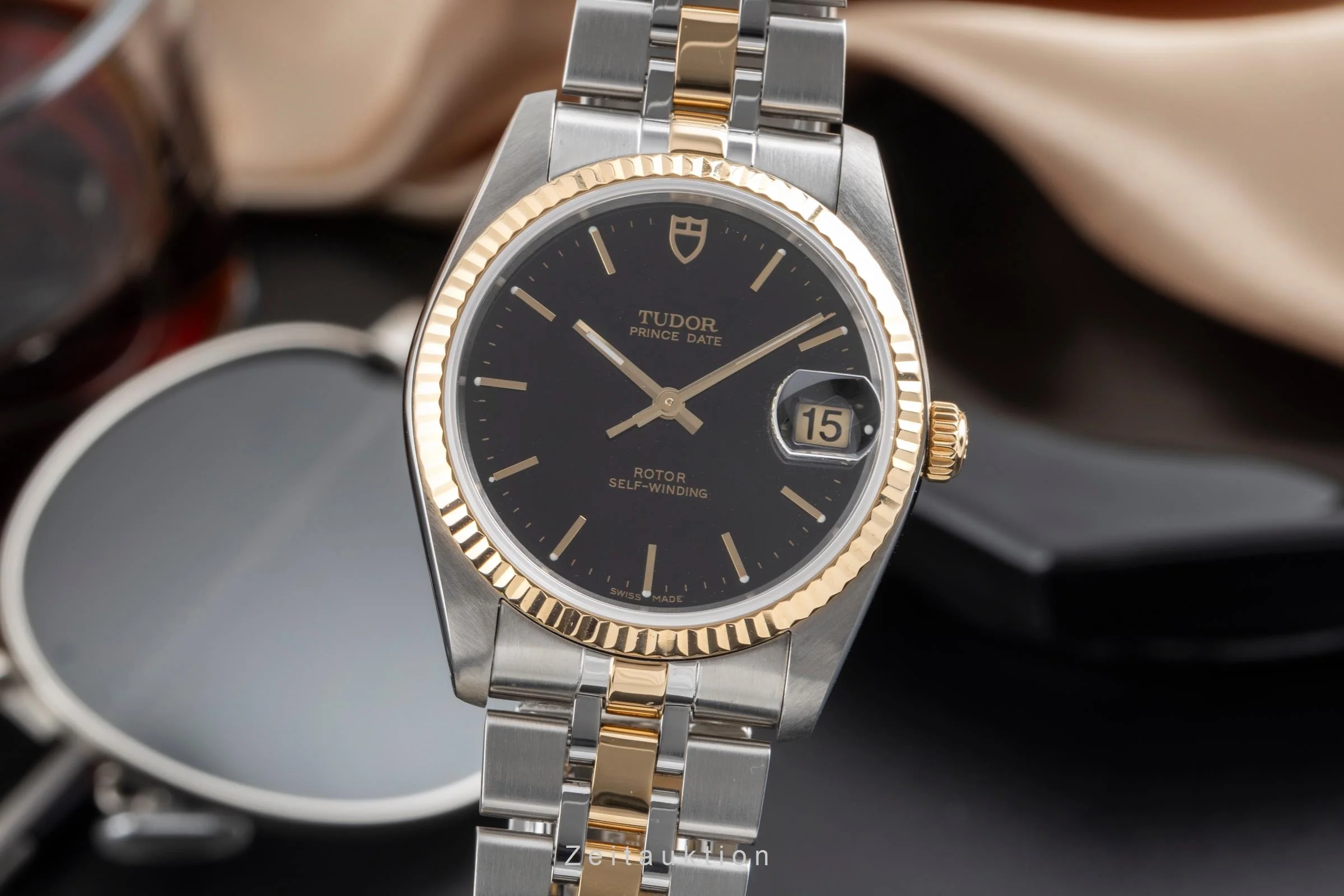 Tudor Prince Date steel / gold automatic men's watch 74033  [2503887] - Image 2