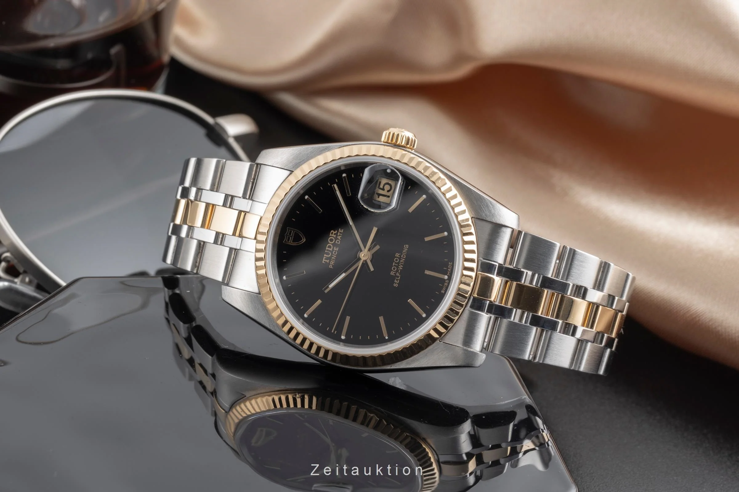 Tudor Prince Date steel / gold automatic men's watch 74033  [2503887] - Image 3