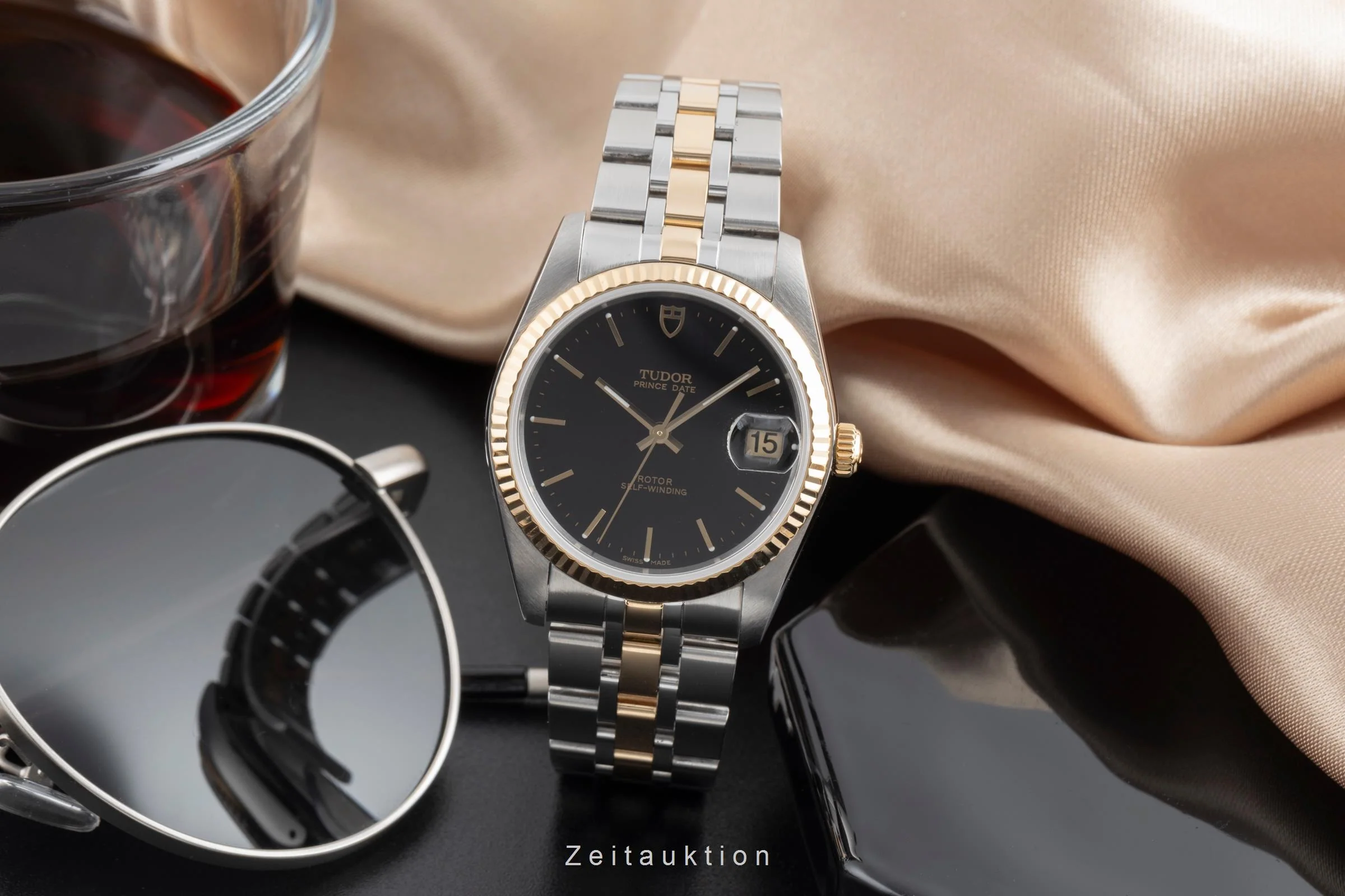 Tudor Prince Date steel / gold automatic men's watch 74033  [2503887] - Image 4