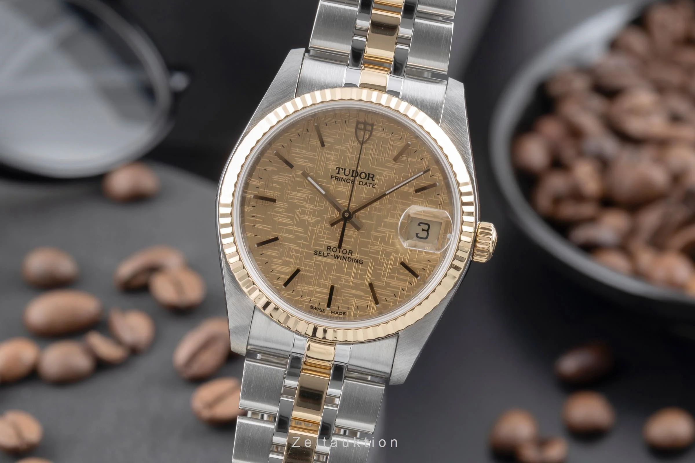Tudor Prince Date steel / gold automatic men's watch 74033  [2505566] - Image 2