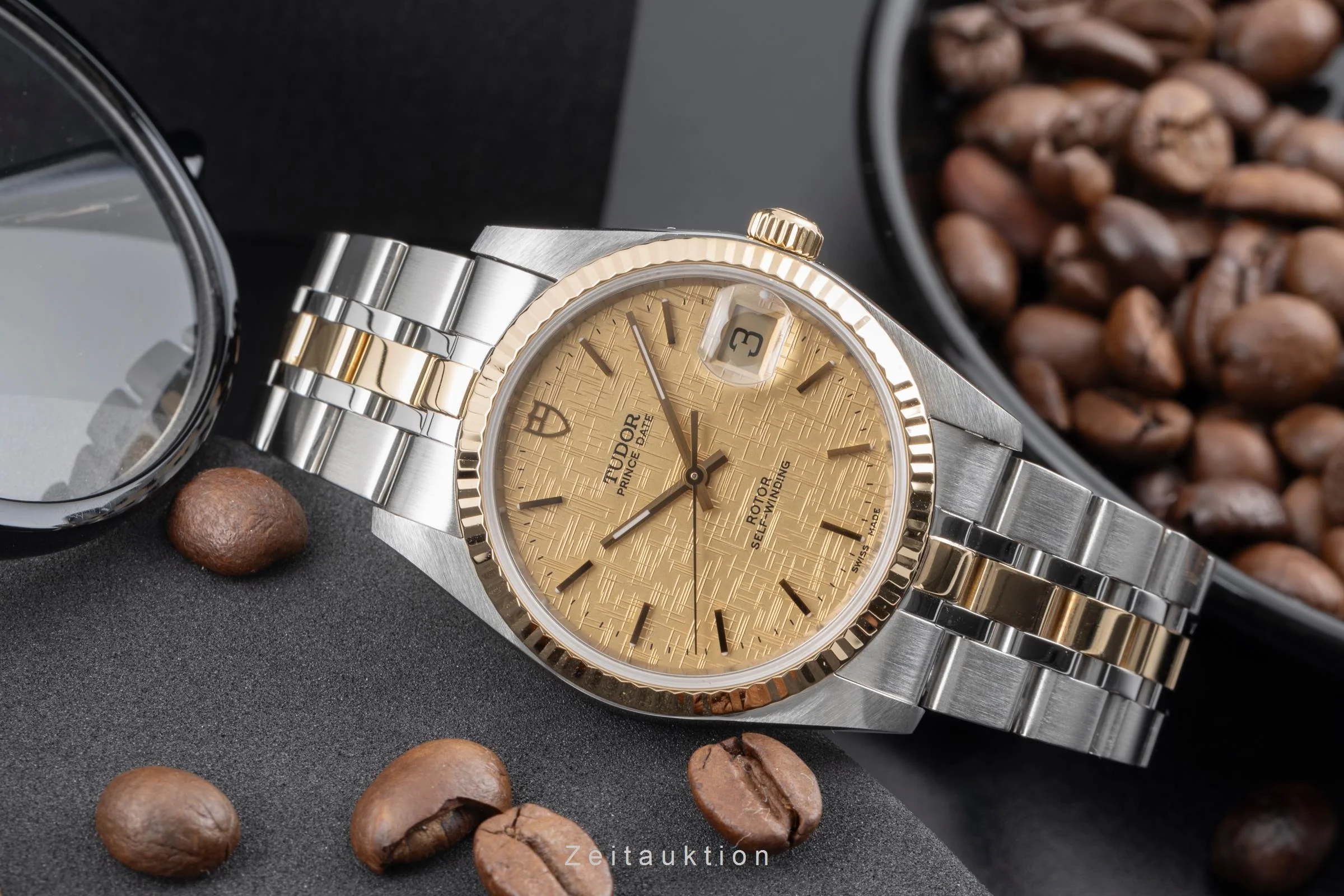 Tudor Prince Date steel / gold automatic men's watch 74033  [2505566] - Image 3