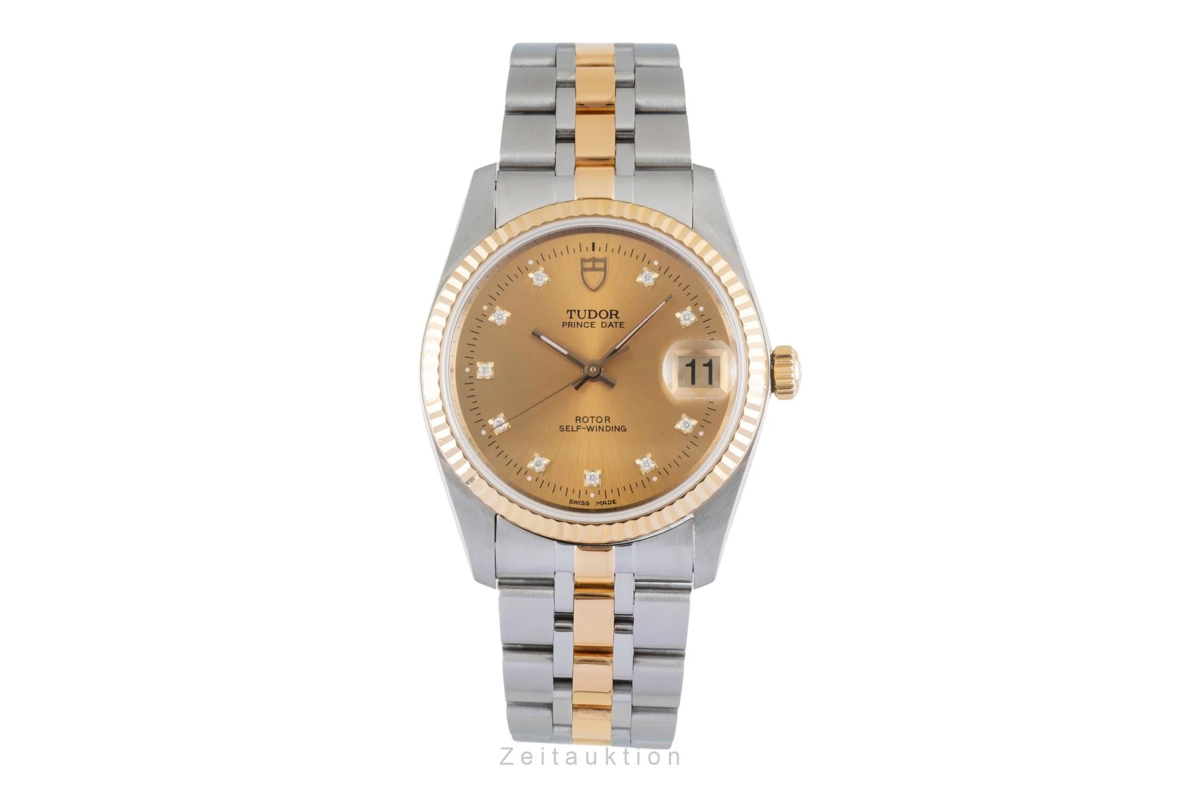 Tudor Prince Date steel / gold automatic men's watch 74033  [2600514] - Image 5