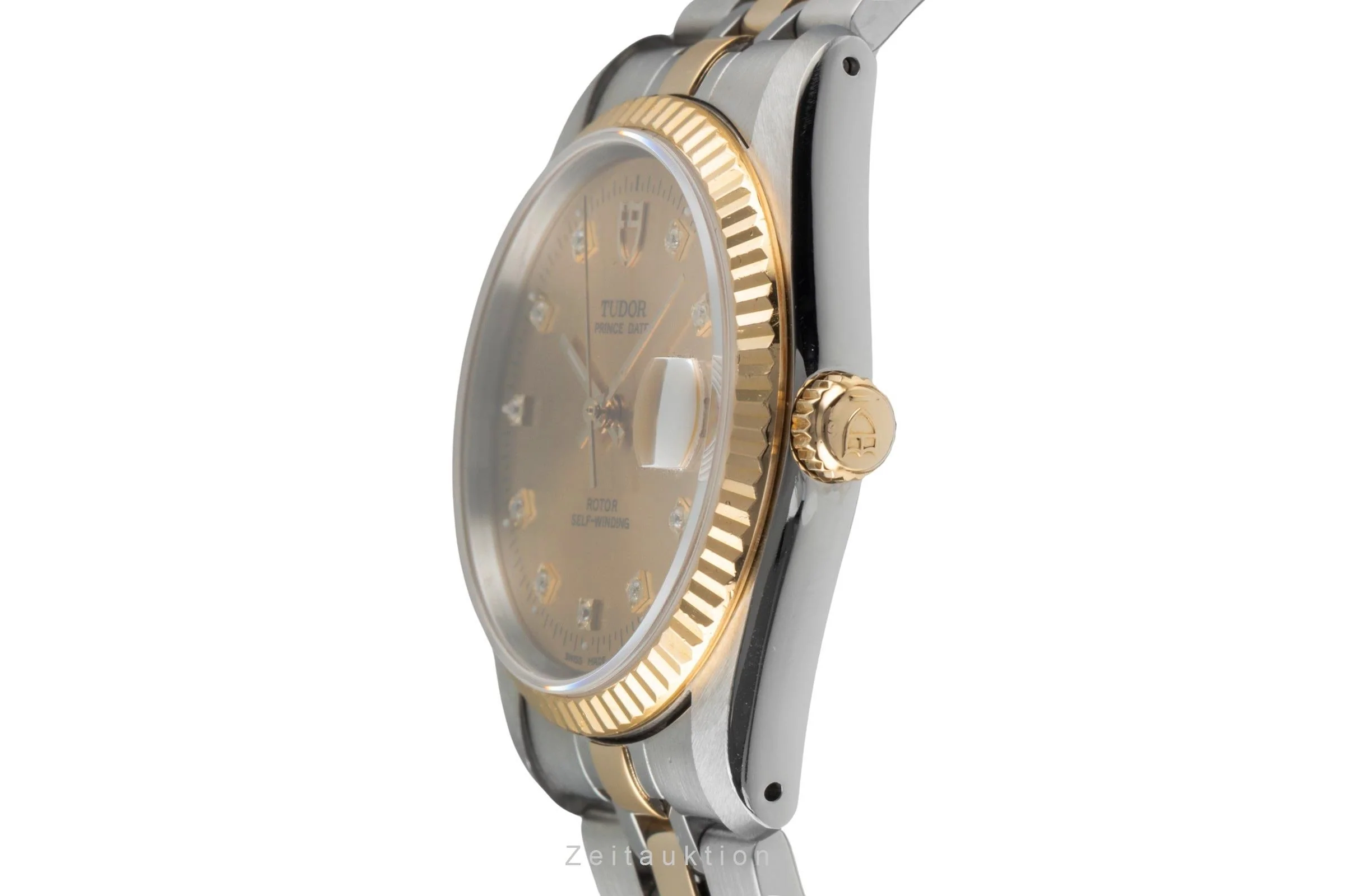 Tudor Prince Date steel / gold automatic men's watch 74033  [2600514] - Image 7