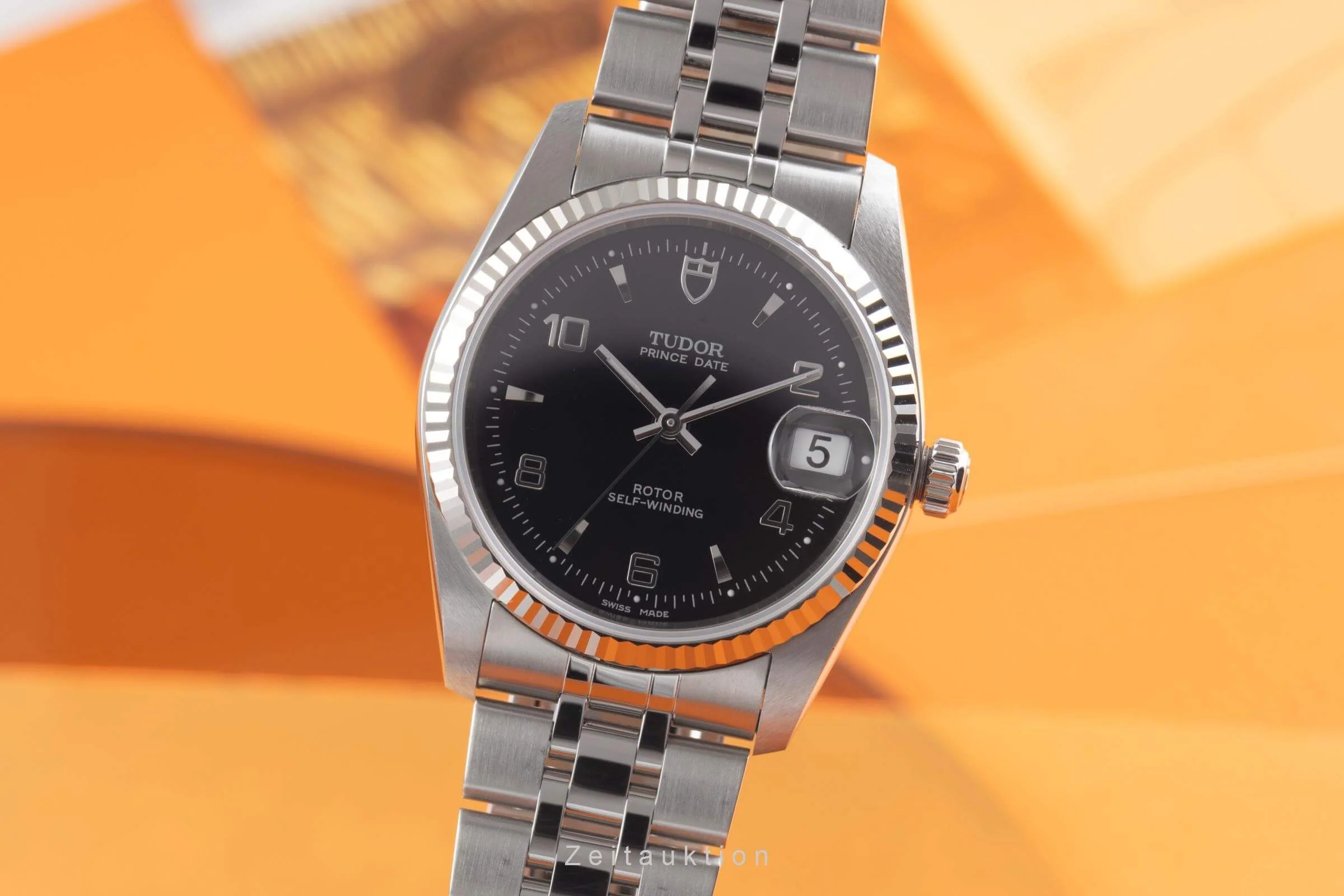 Tudor Prince Date steel / white gold automatic men's watch 74034-0012  [2501166] - Image 2