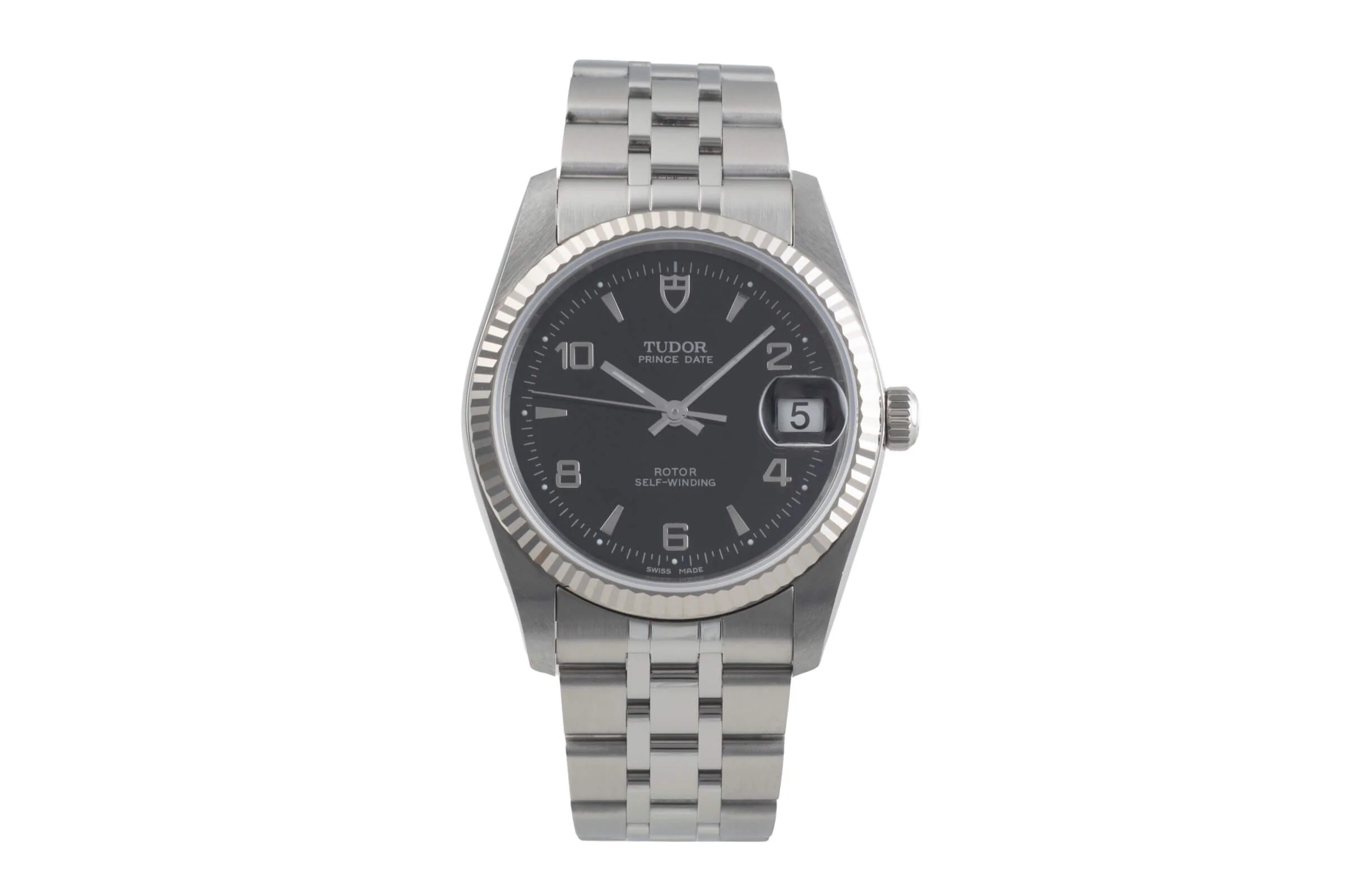 Tudor Prince Date steel / white gold automatic men's watch 74034-0012  [2501166] - Image 5